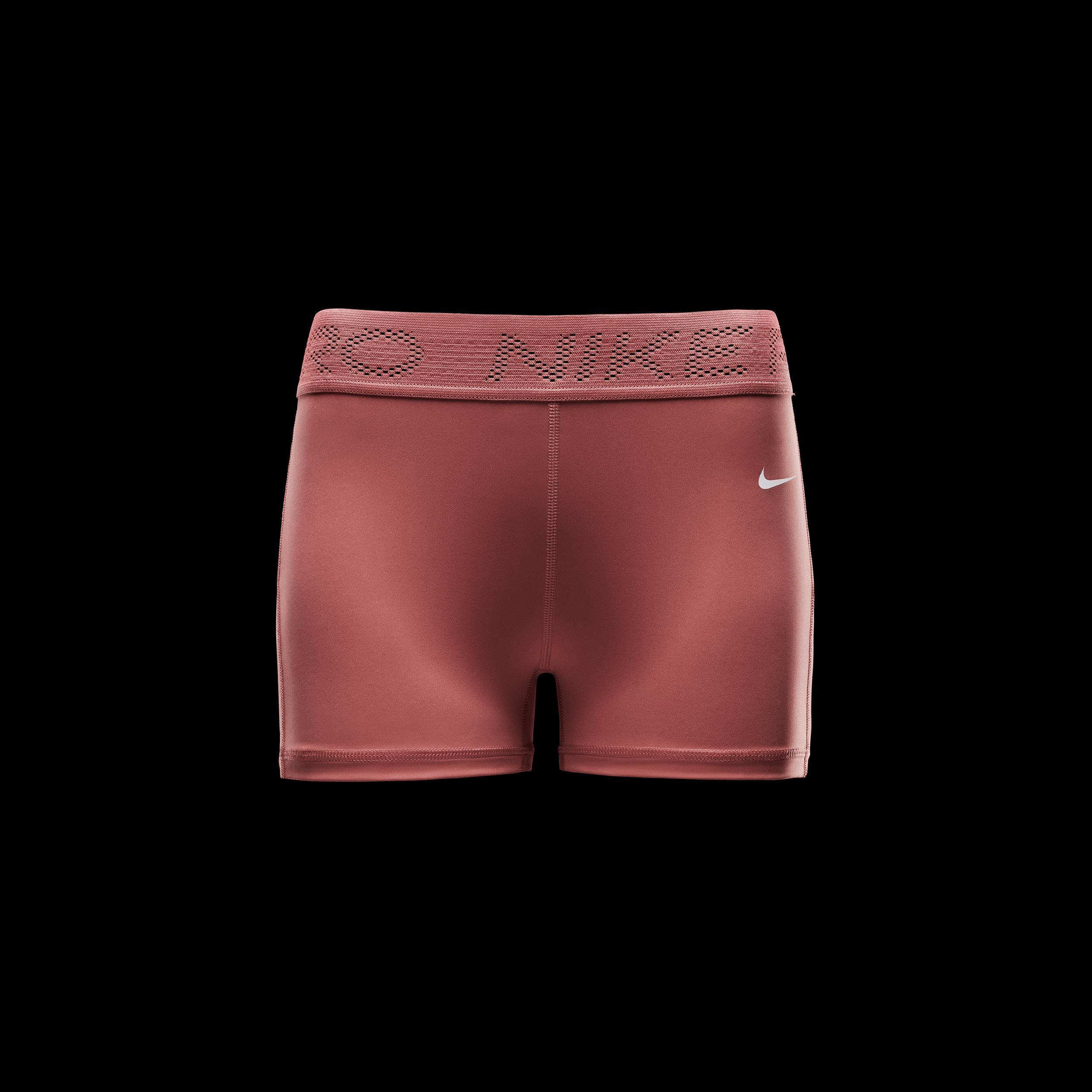 Women's Nike Pro Mid-Rise 3" Mesh-Paneled Shorts Product Image