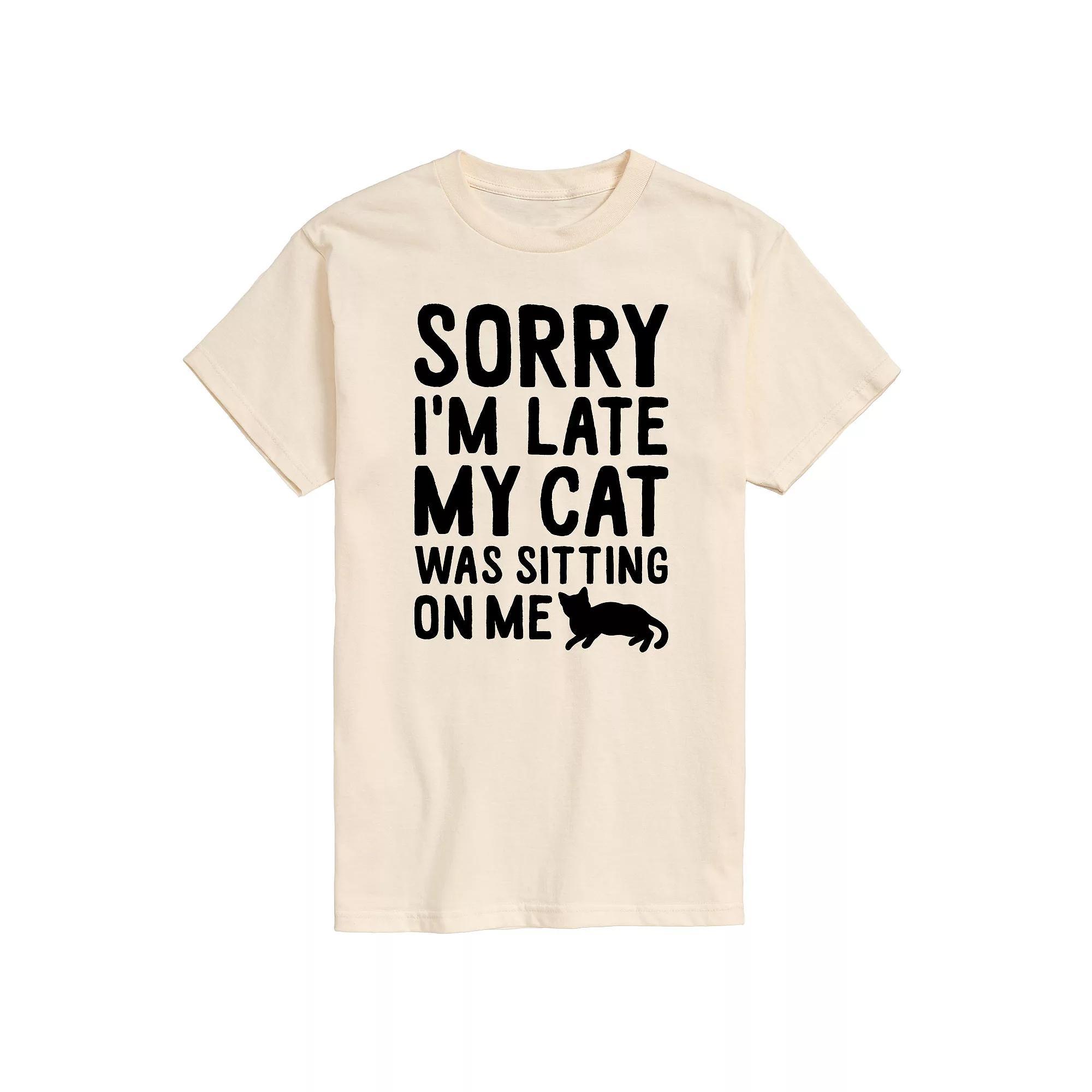 Mens Sorry Im Late Tee Product Image