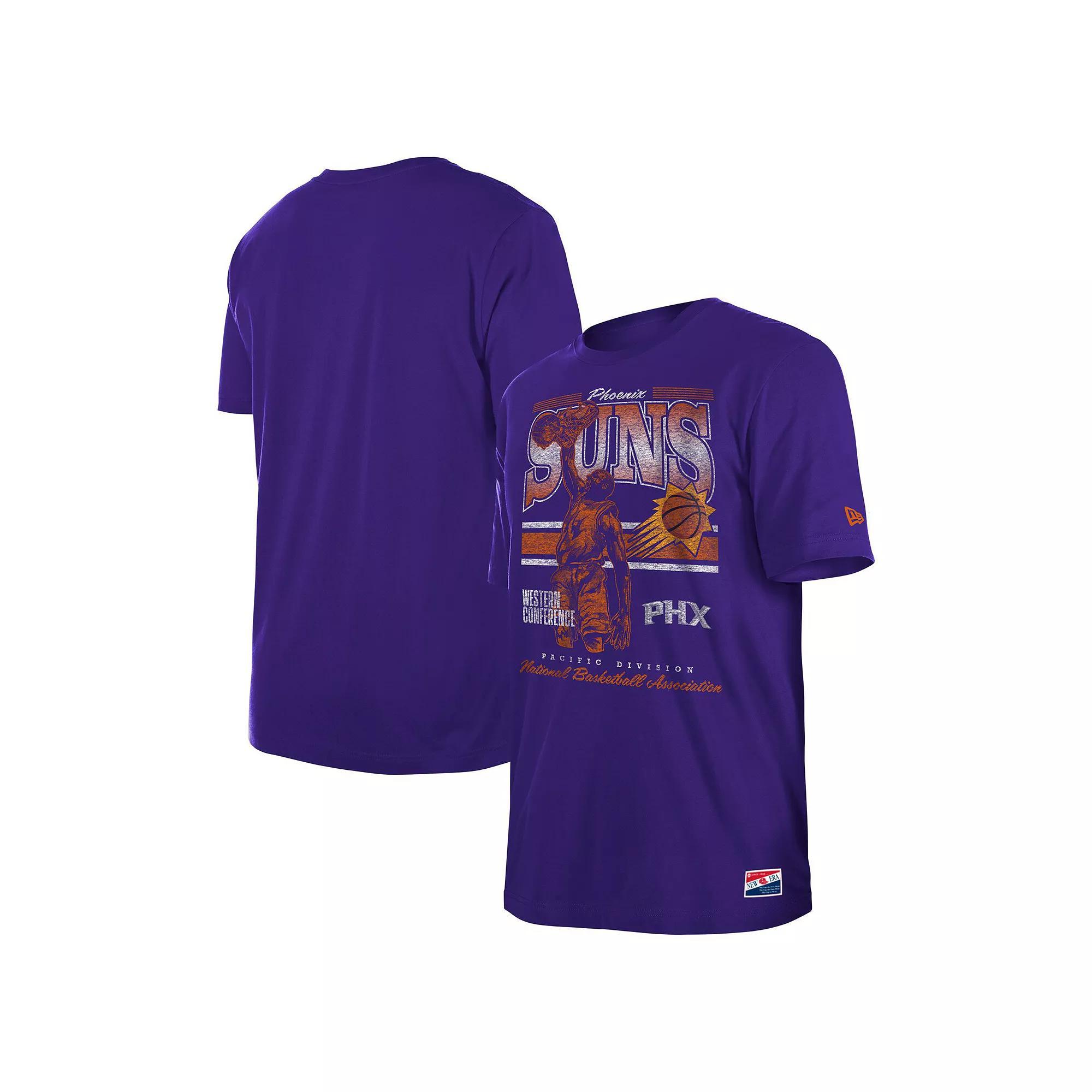 Men's New Era Purple Phoenix Suns Enzyme Wash Oversized T-Shirt, Size: 3XL, Phx Purple Product Image