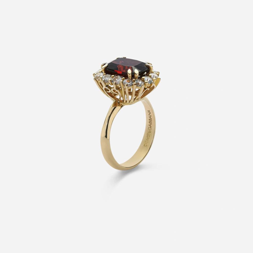DOLCE & GABBANA Yellow Gold Basket Collet Heritage Ring Product Image