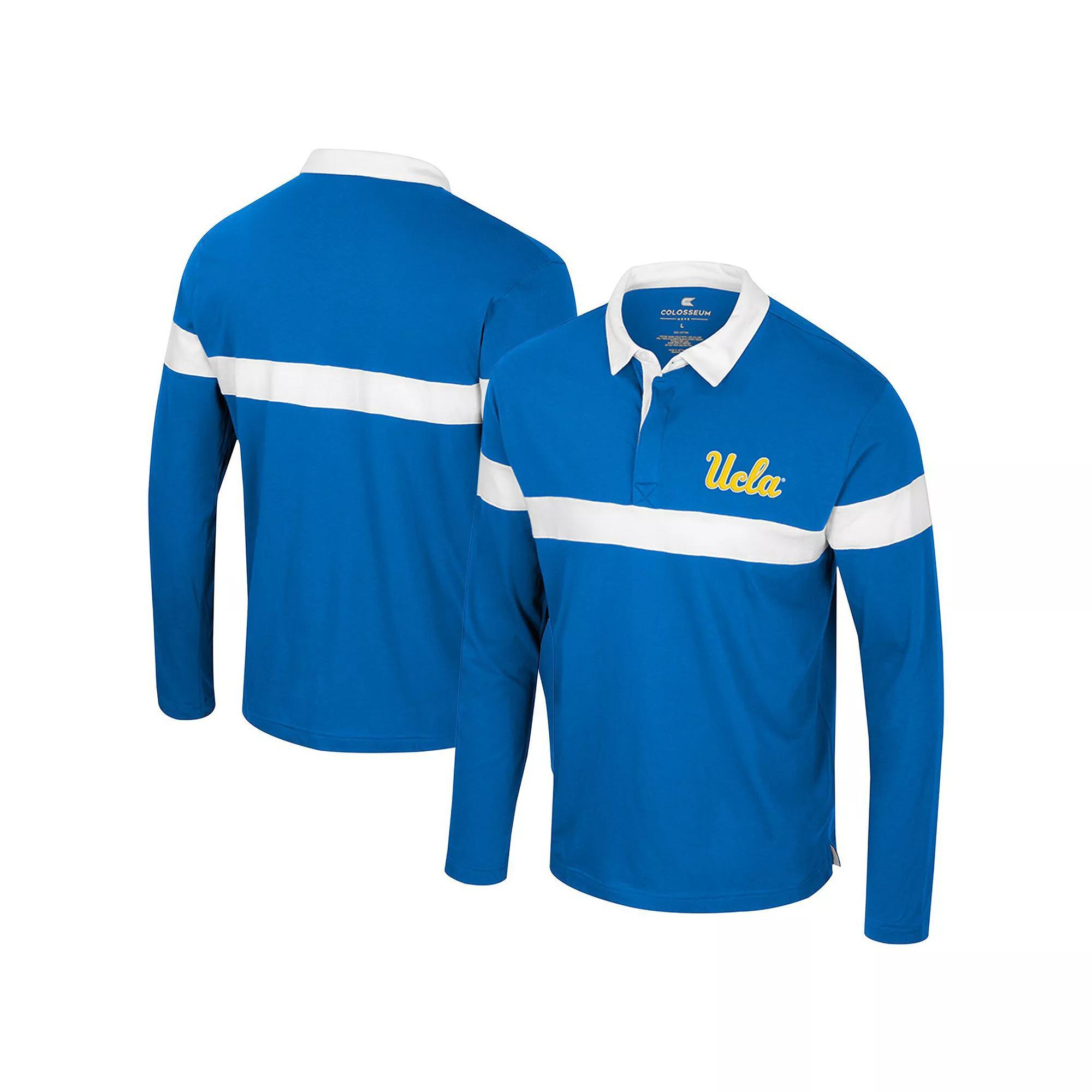 Men's Colosseum  Royal Air Force Falcons Too Cool For School Long Sleeve Polo, Size: XXL, Afa Blue Product Image