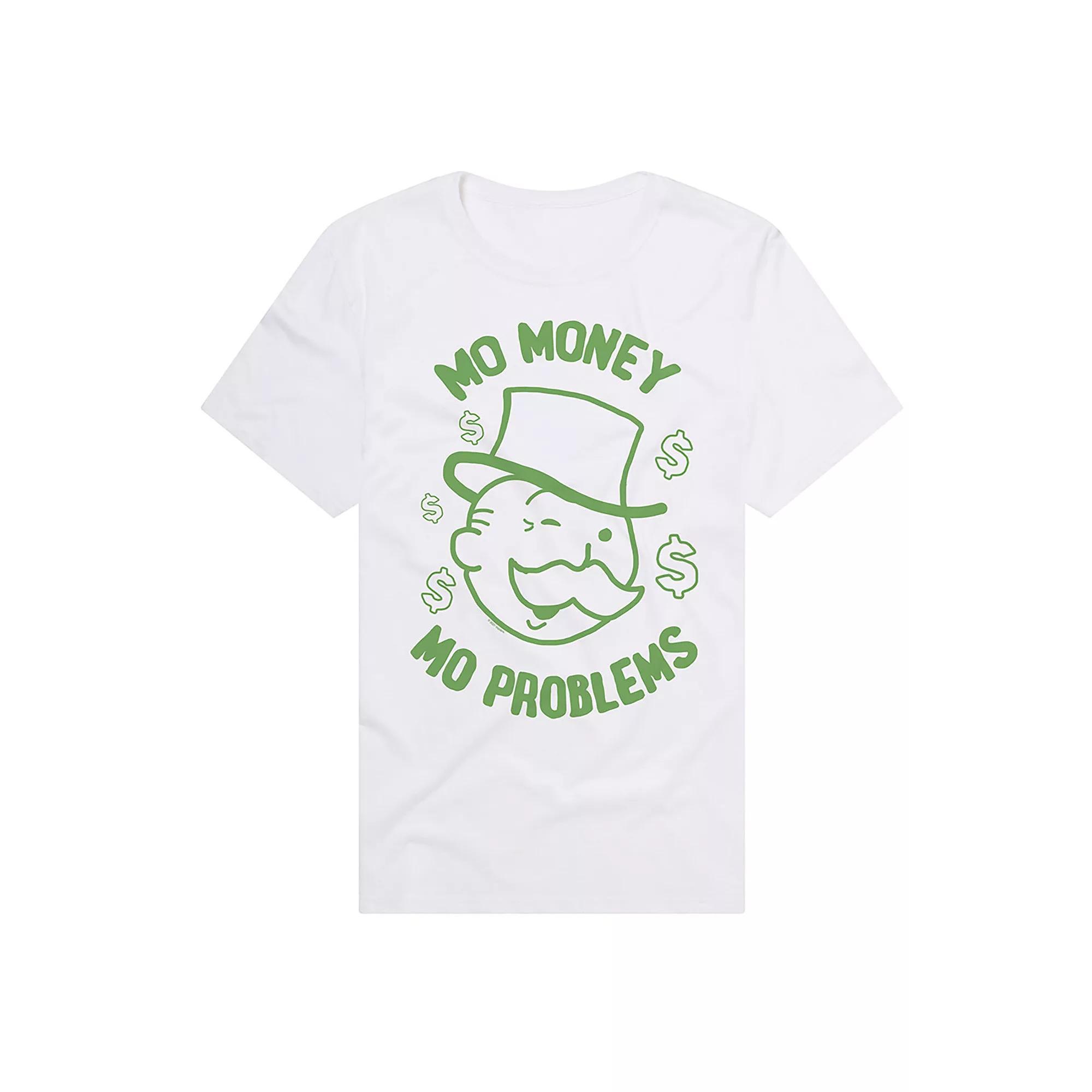 Men's Monopoly Mo Money Mo Problems T-Shirt, Size: Small, White Product Image
