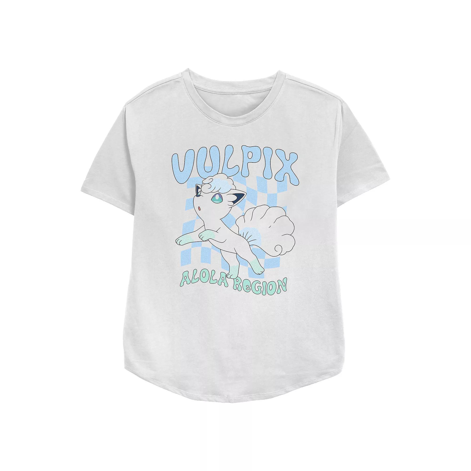 Womens Pokemon Vulpix Alola Region Relaxed Fit Graphic Tee Product Image
