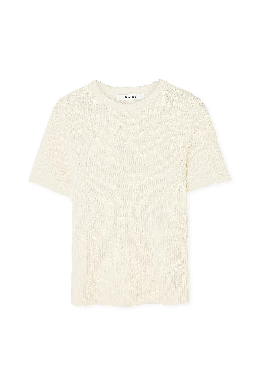 Short Sleeved Knitted Top Product Image