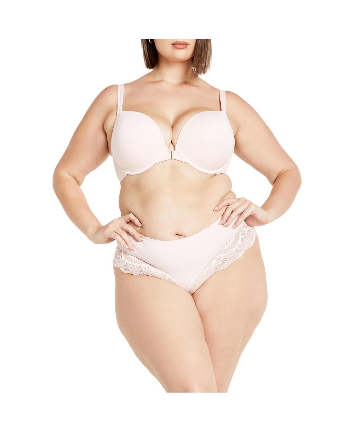 City Chic Womens Smooth & Chic Front Close Cotton Push Up Bra Product Image
