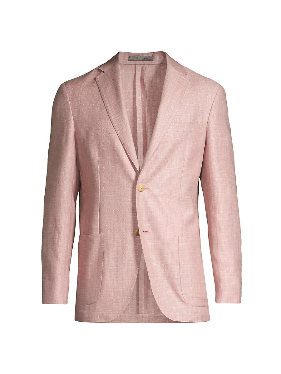 Mens Linen & Wool-Blend Two-Button Sport Coat Product Image
