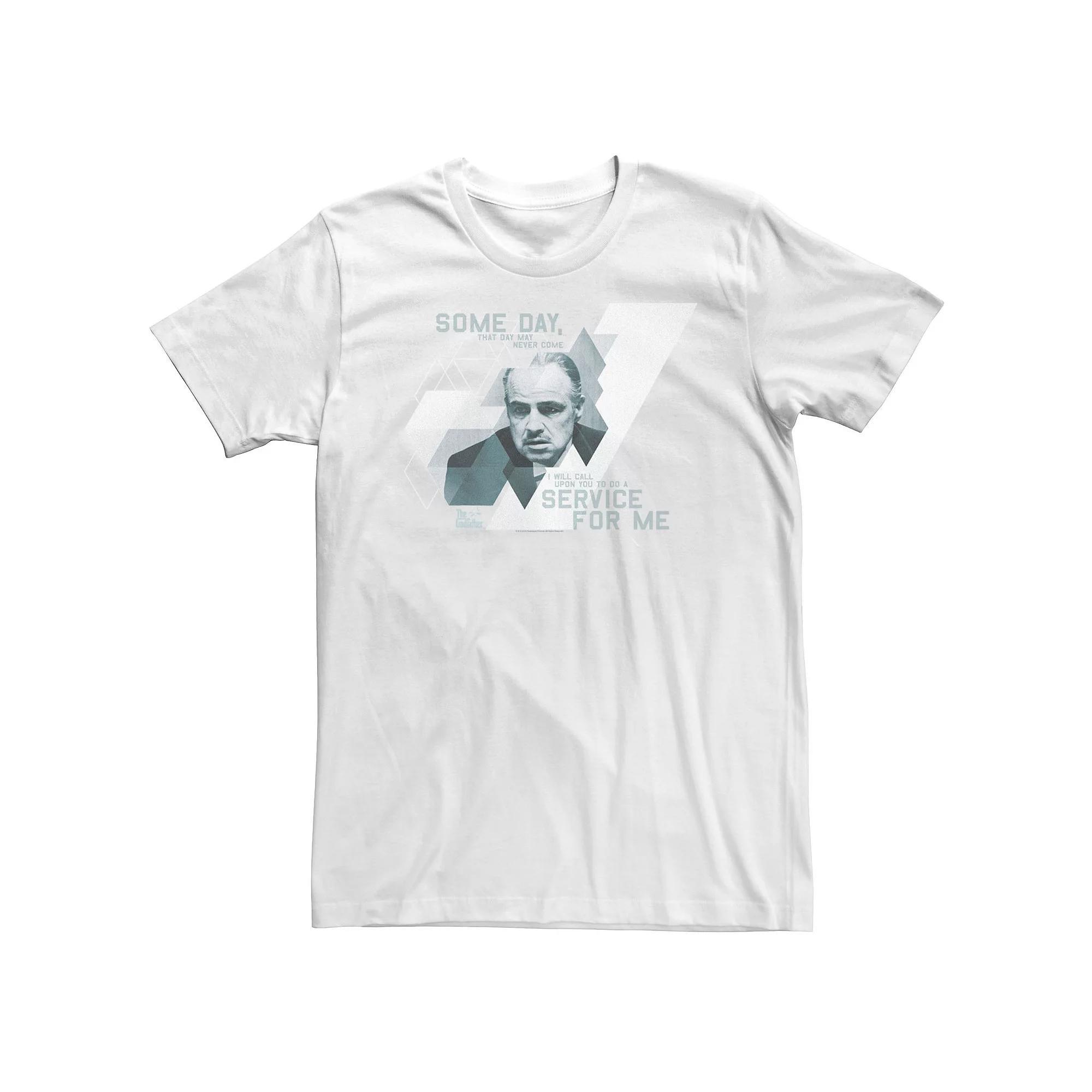Big & Tall The Godfather "I Will Call Upon You To Do A Service" Tee, Men's, Size: 4XL, White Product Image