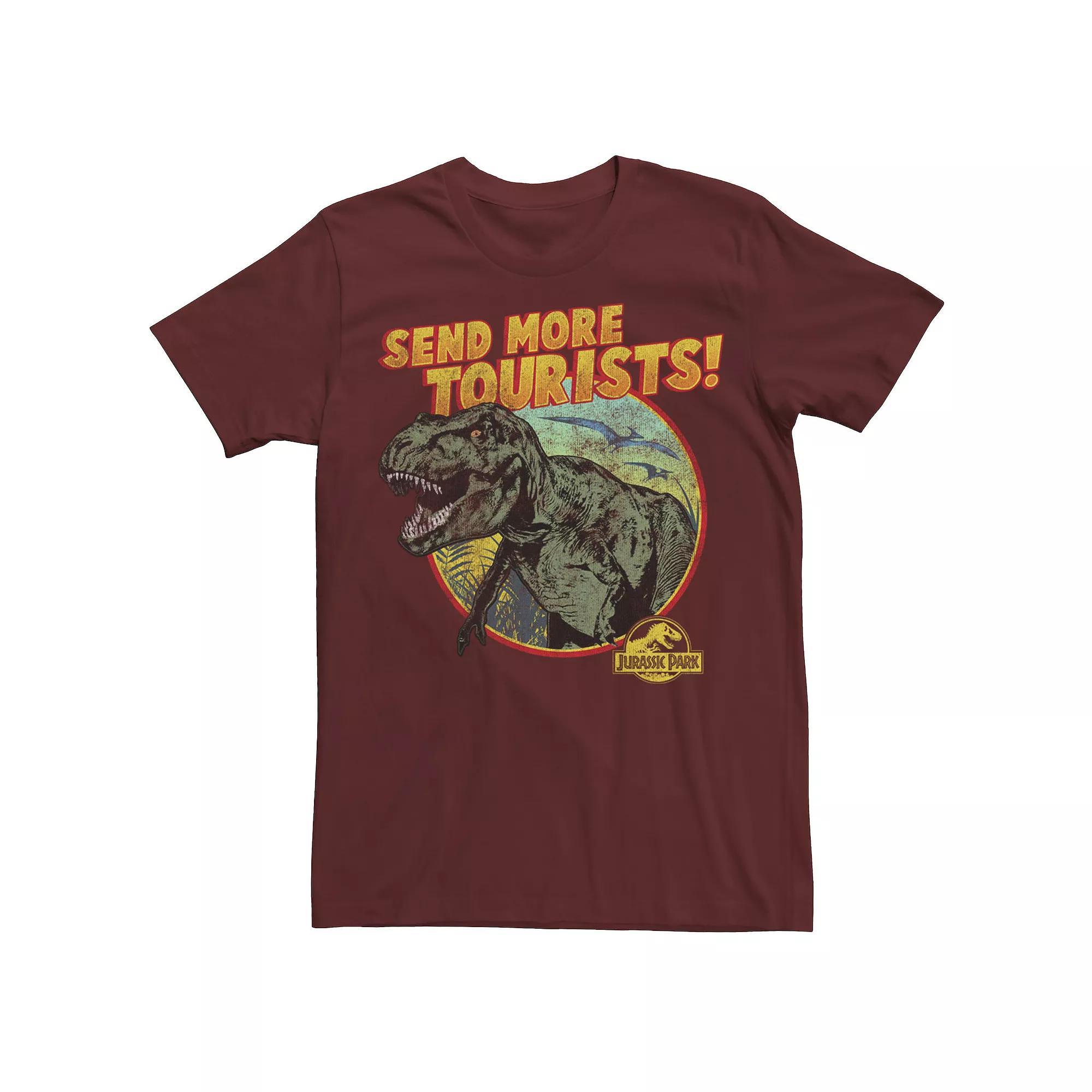 Men's Jurassic Park T-Rex Send More Tourists Tee, Size: Medium, Royal Product Image