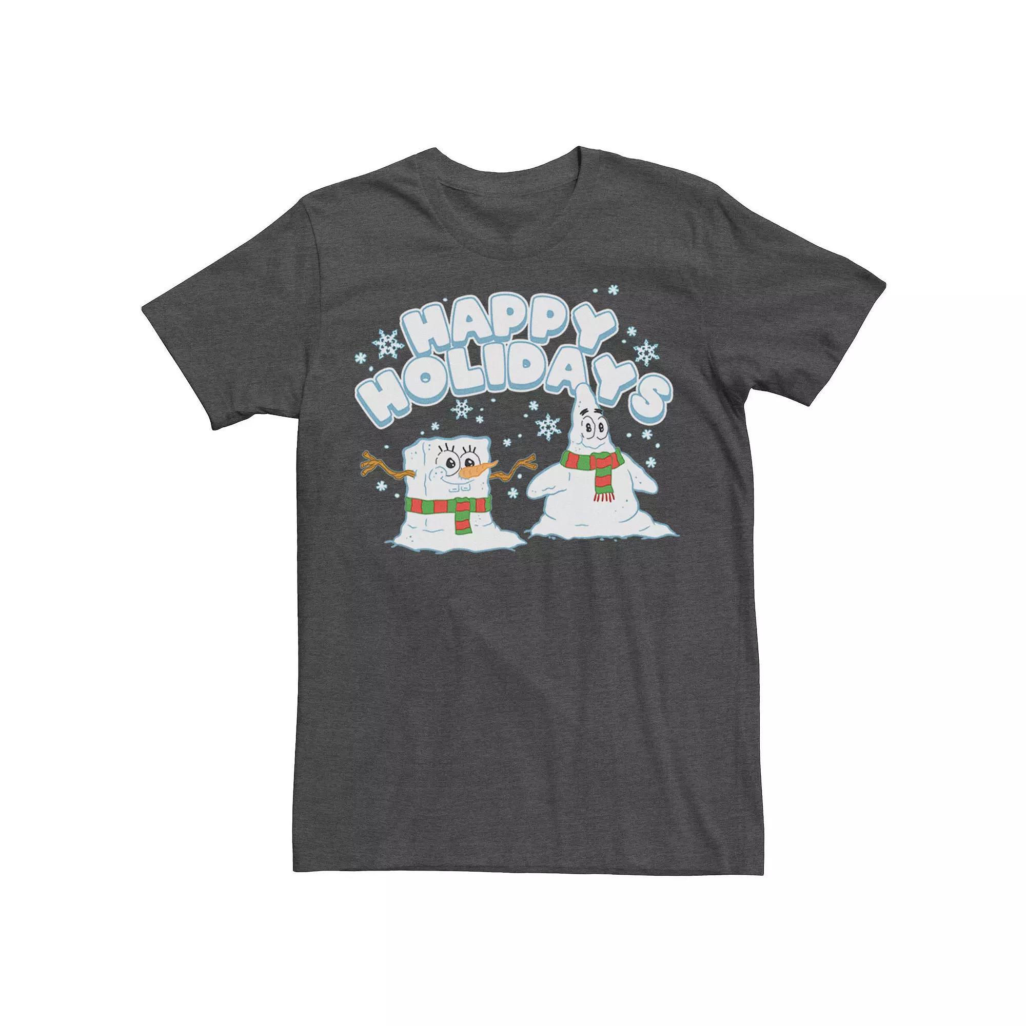 Men's Spongebob Squarepants Patrick Snowmen Tee, Size: Small, Royal Product Image