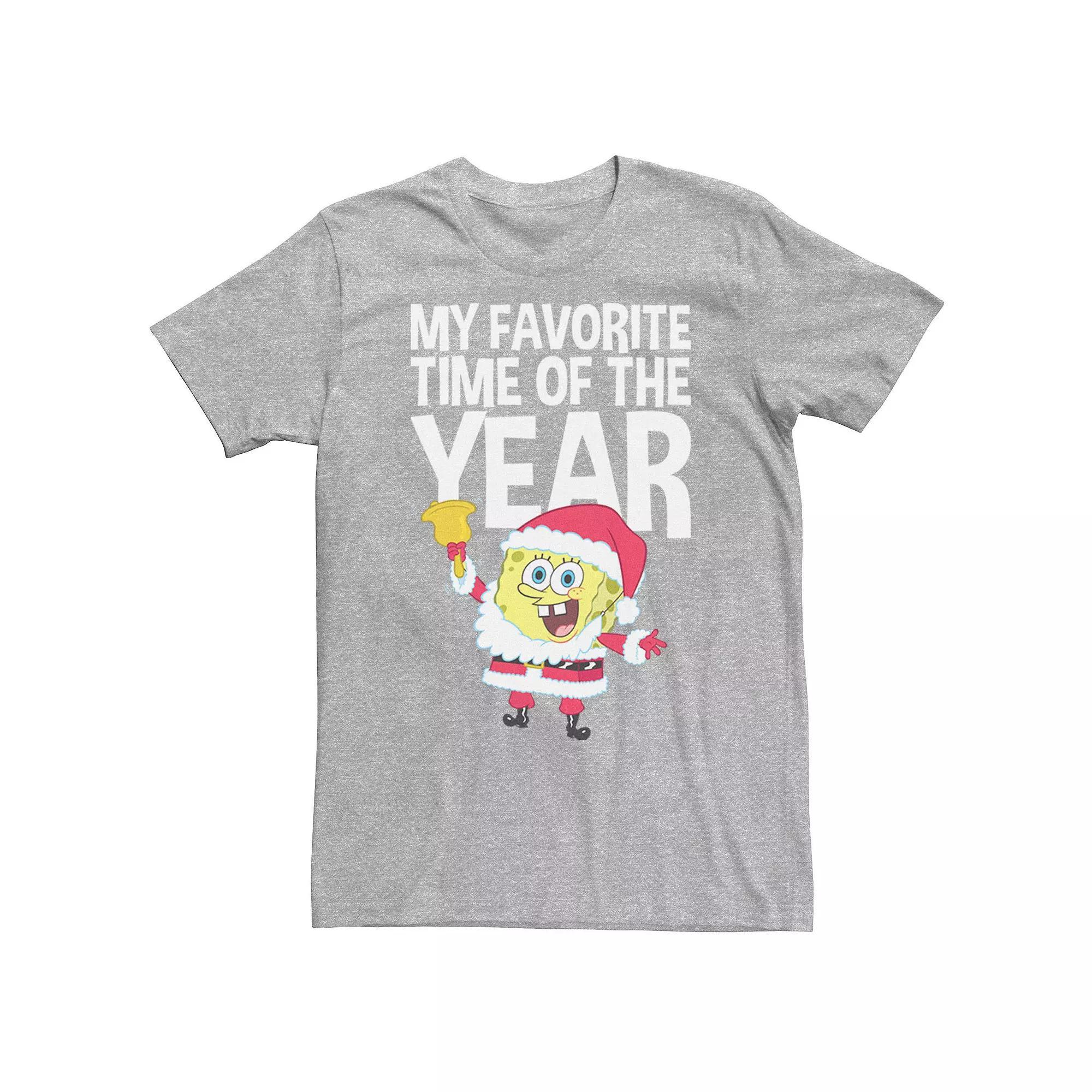 Mens Spongebob Squarepants Santa Christmas Tee Product Image