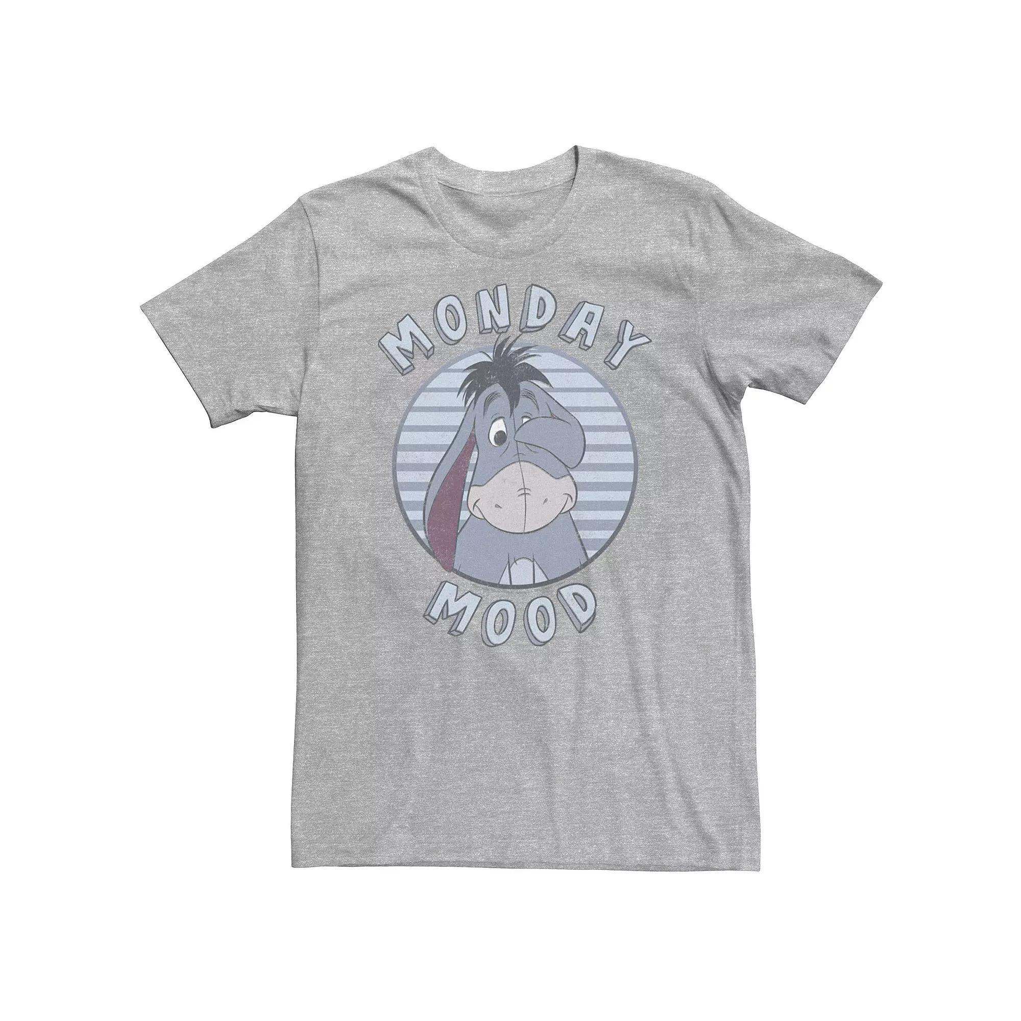 Big & Tall Disney Winnie The Pooh Eeyore Monday Mood Tee, Men's, Size: 3XL, Athletic Grey Product Image