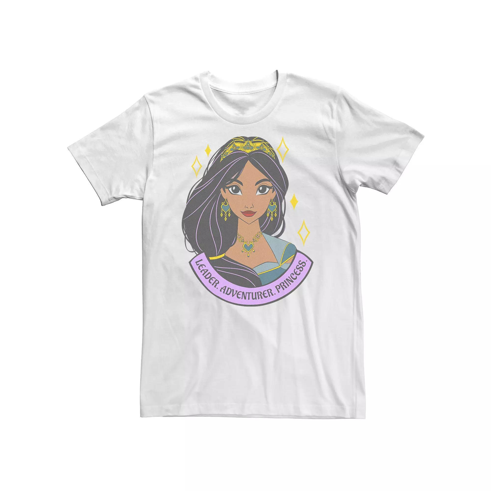 Big & Tall Disney Aladdin Live Action Jasmine Attribute Portrait Banner Tee, Men's, Size: 3XL Tall, White Product Image