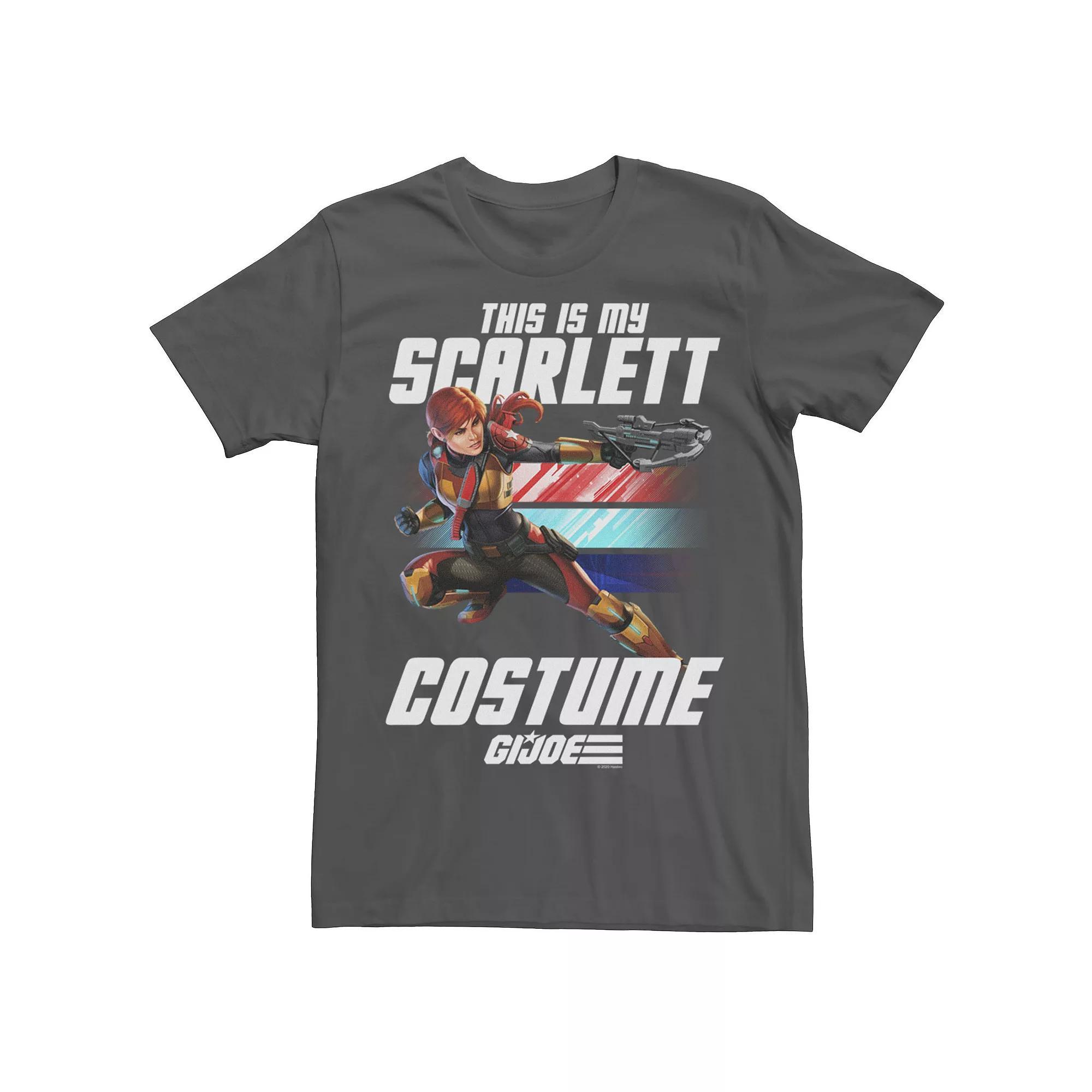 Men's G.I. Joe Halloween This Is My Scarlett Costume Tee, Size: Small, Grey Product Image