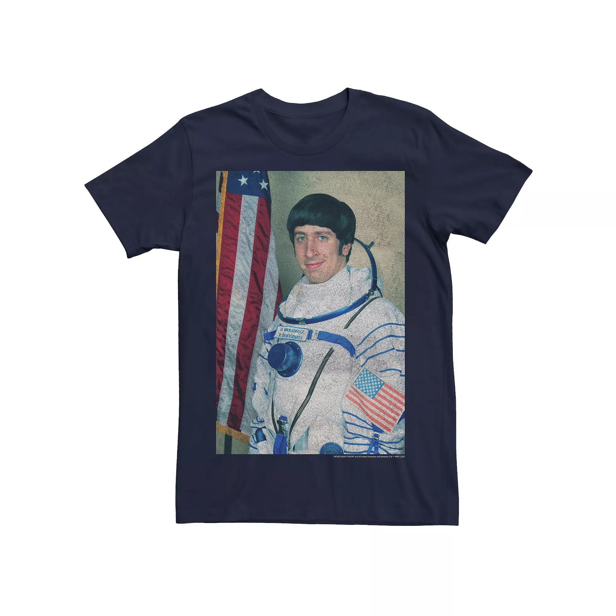Men's The Big Bang Theory Howard Wolowitz Space Suit Portrait Tee, Size: Small, Blue Product Image