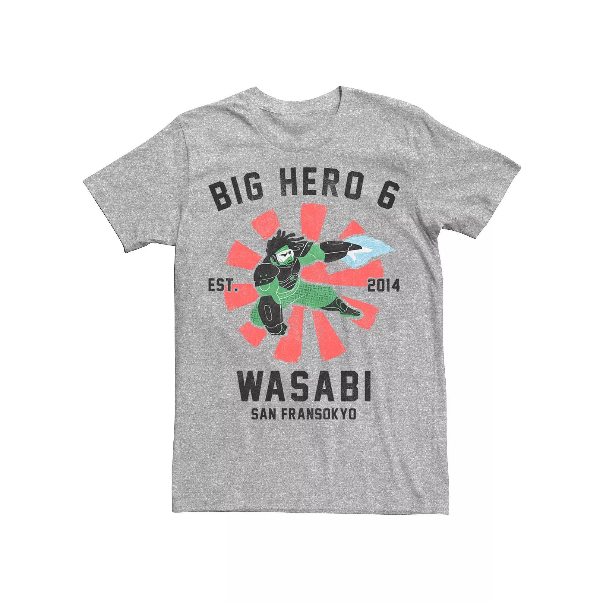 Disney's Big Hero 6 Men's Wasabi Poster Tee, Size: XL, Athletic Grey Product Image