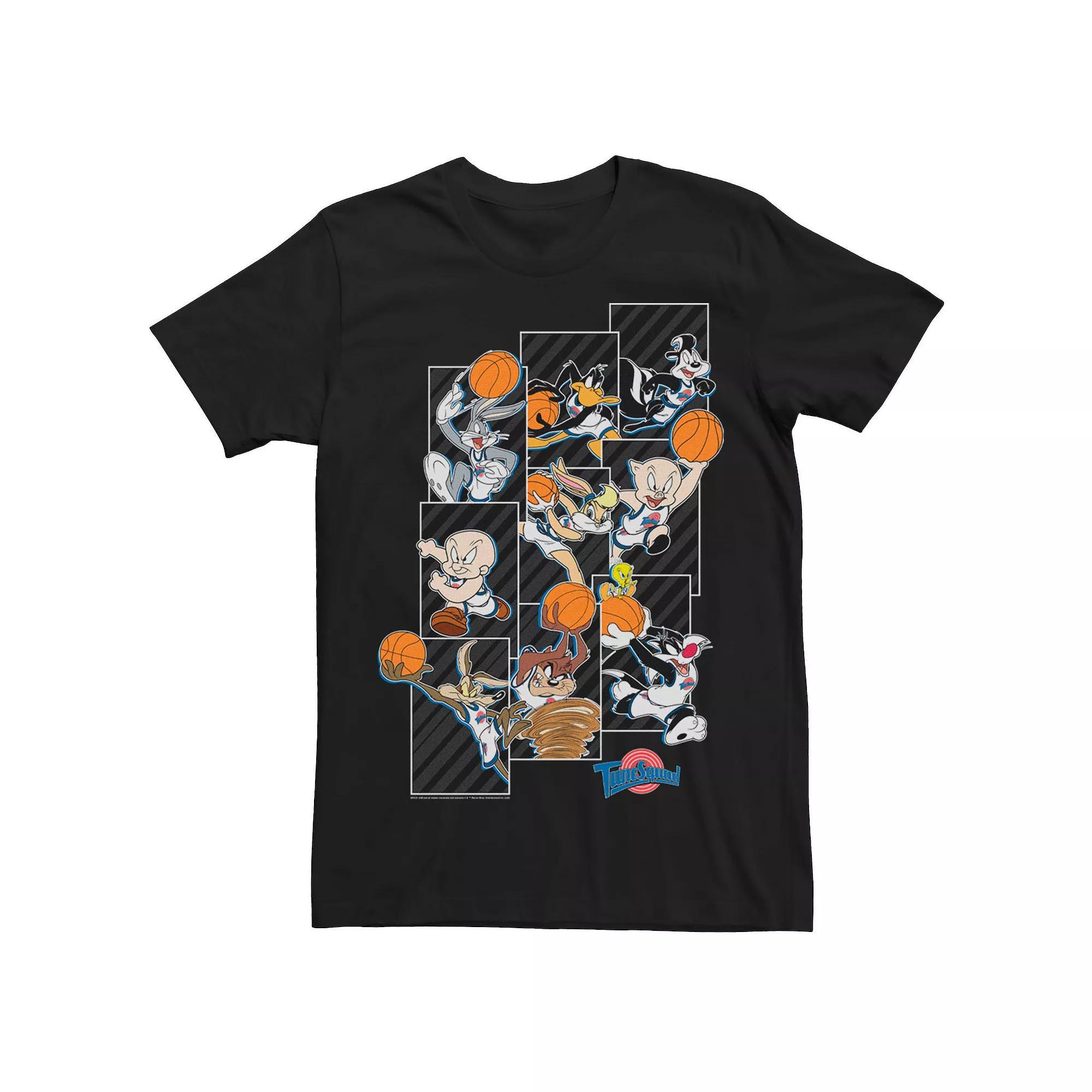 Men's Space Jam Tune Squad Panels Tee, Size: 3XL, Black Product Image