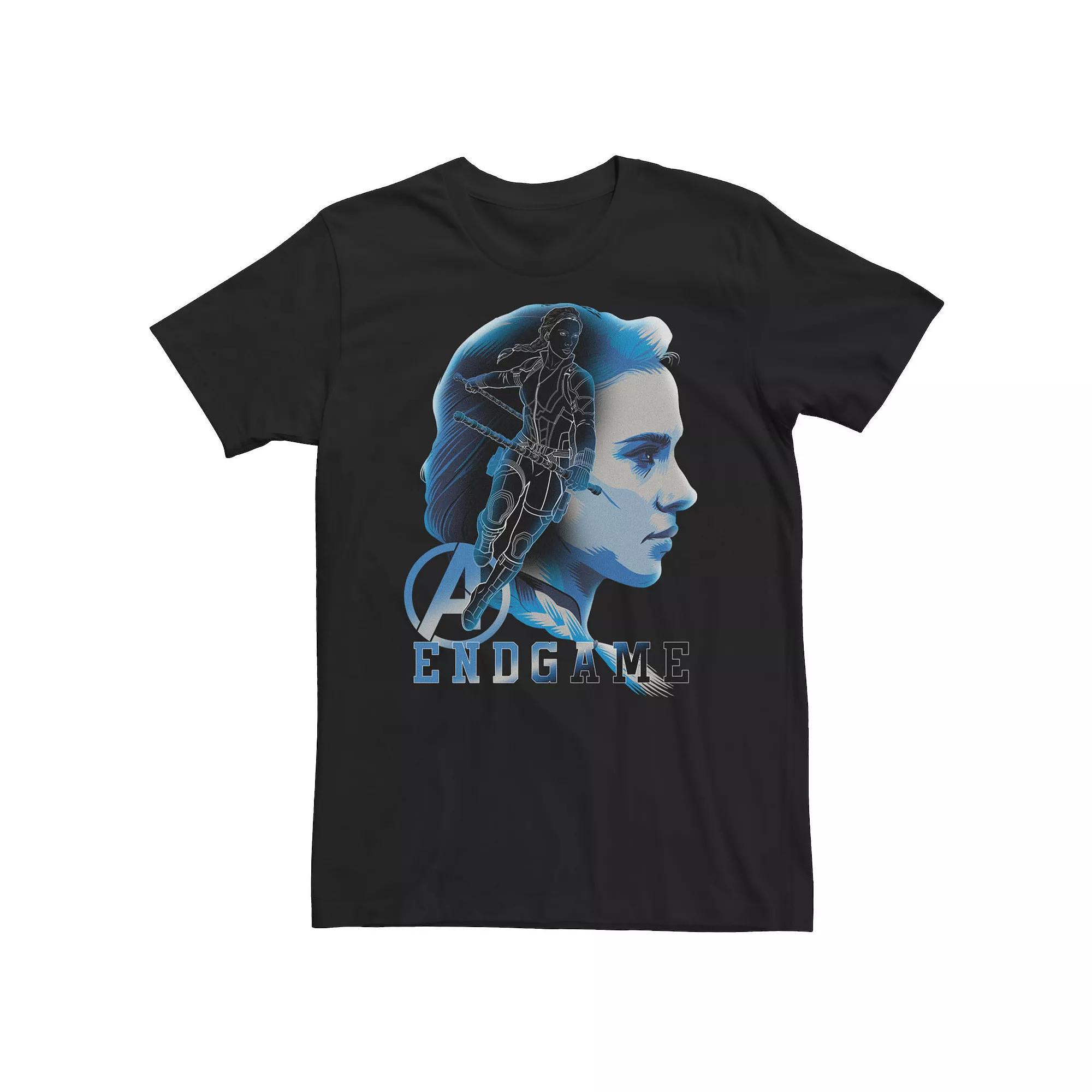 Big & Tall Marvel Avengers Endgame Black Widow Silhouette Poster Tee, Men's, Size: Large Tall Product Image