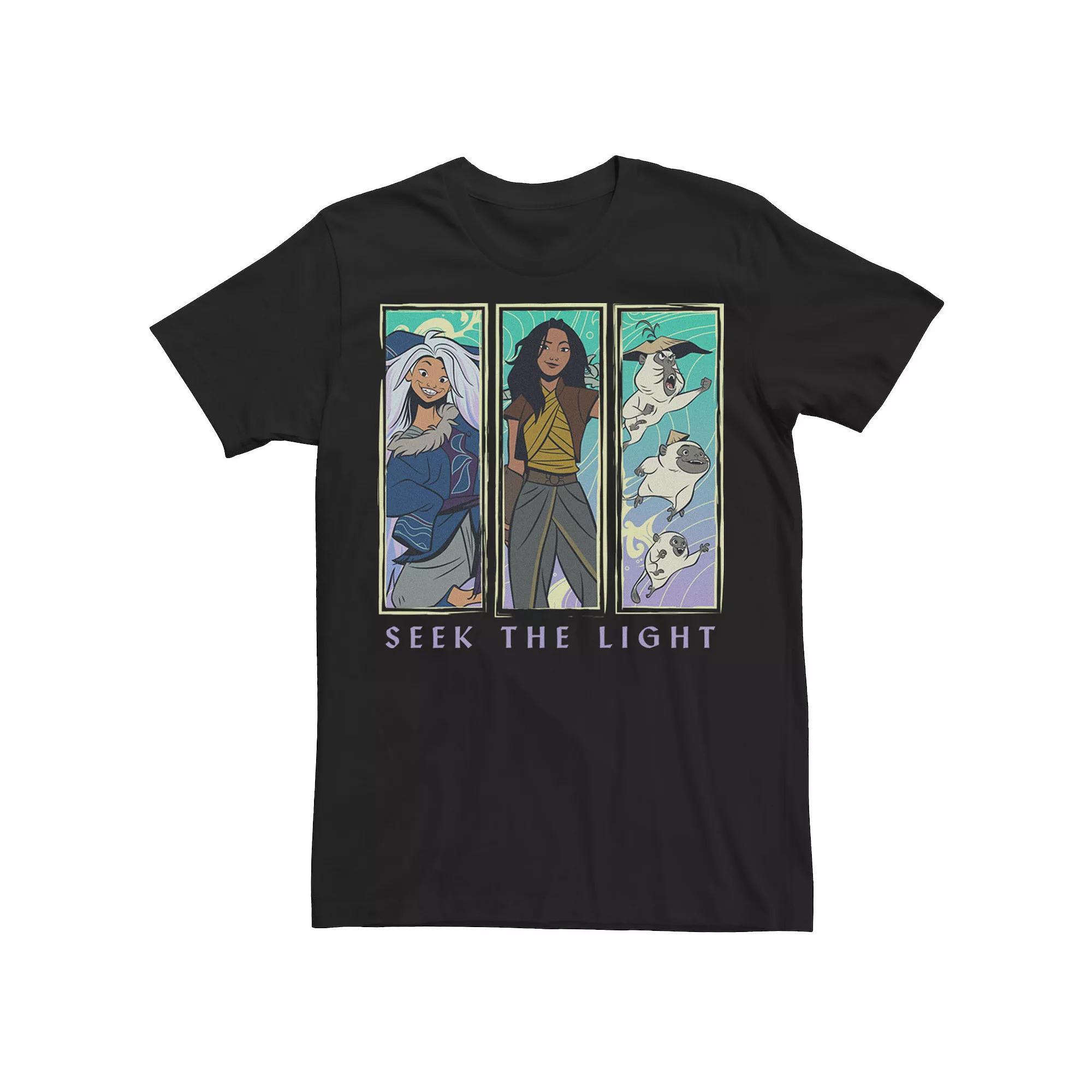 Big & Tall Disney Raya And The Last Dragon Seek The Light Panels Tee, Mens Product Image