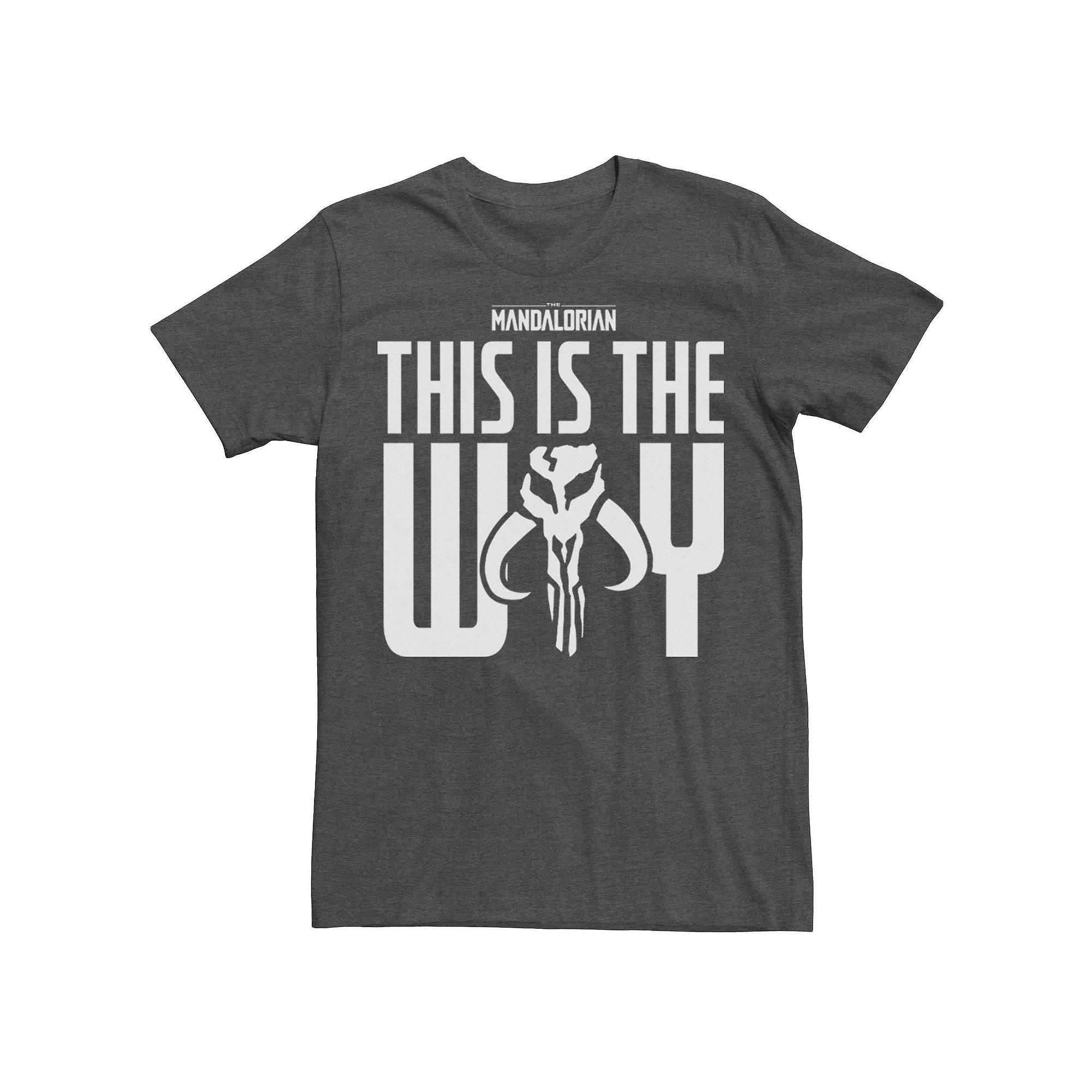 Men's Star Wars The Mandalorian This Is The Way Mythosaur Block Tee, Size: XXL, Black Product Image
