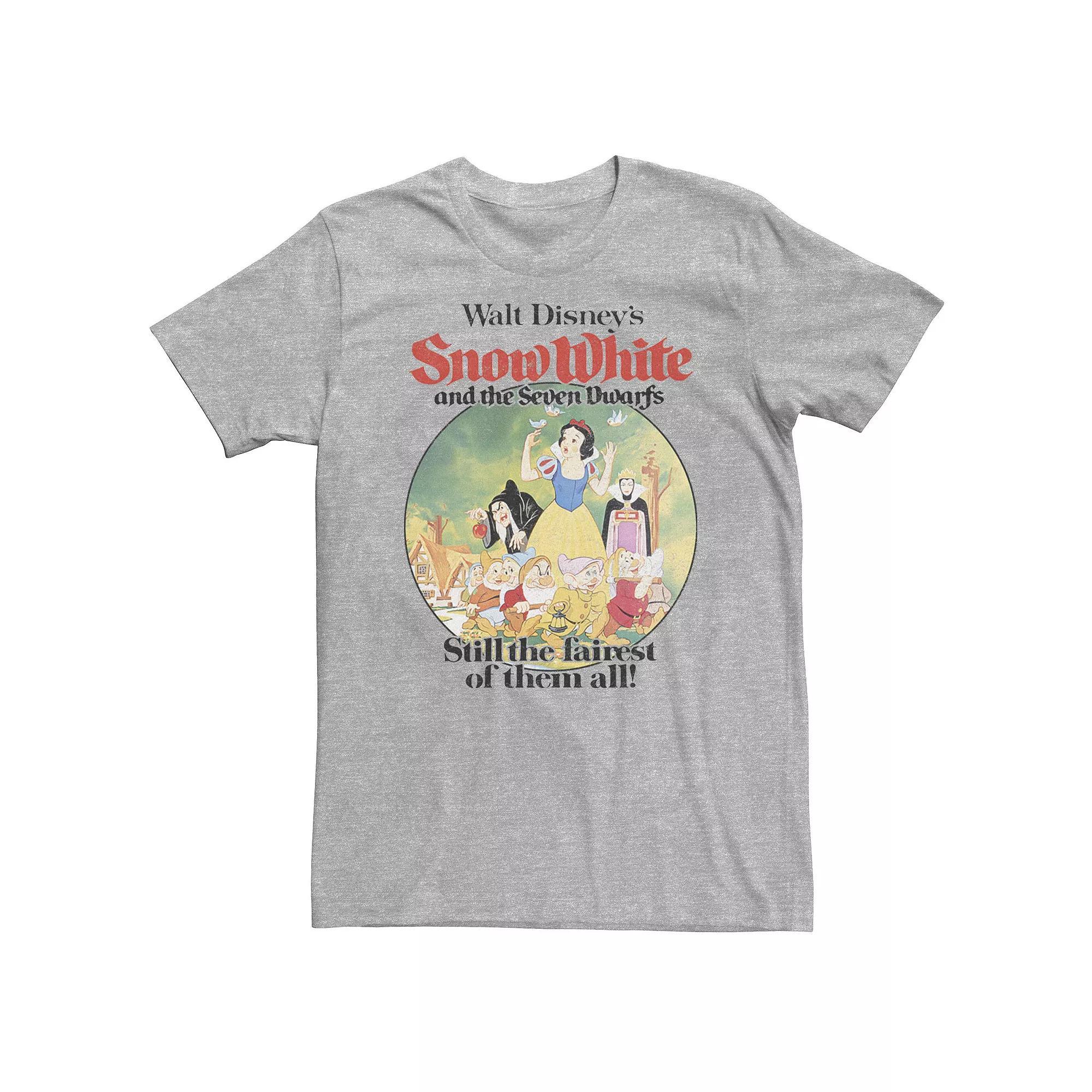 Disney's Snow White Big & Tall Still The Fairest Of Them All Tee, Men's, Size: XXL Tall, Athletic Grey Product Image