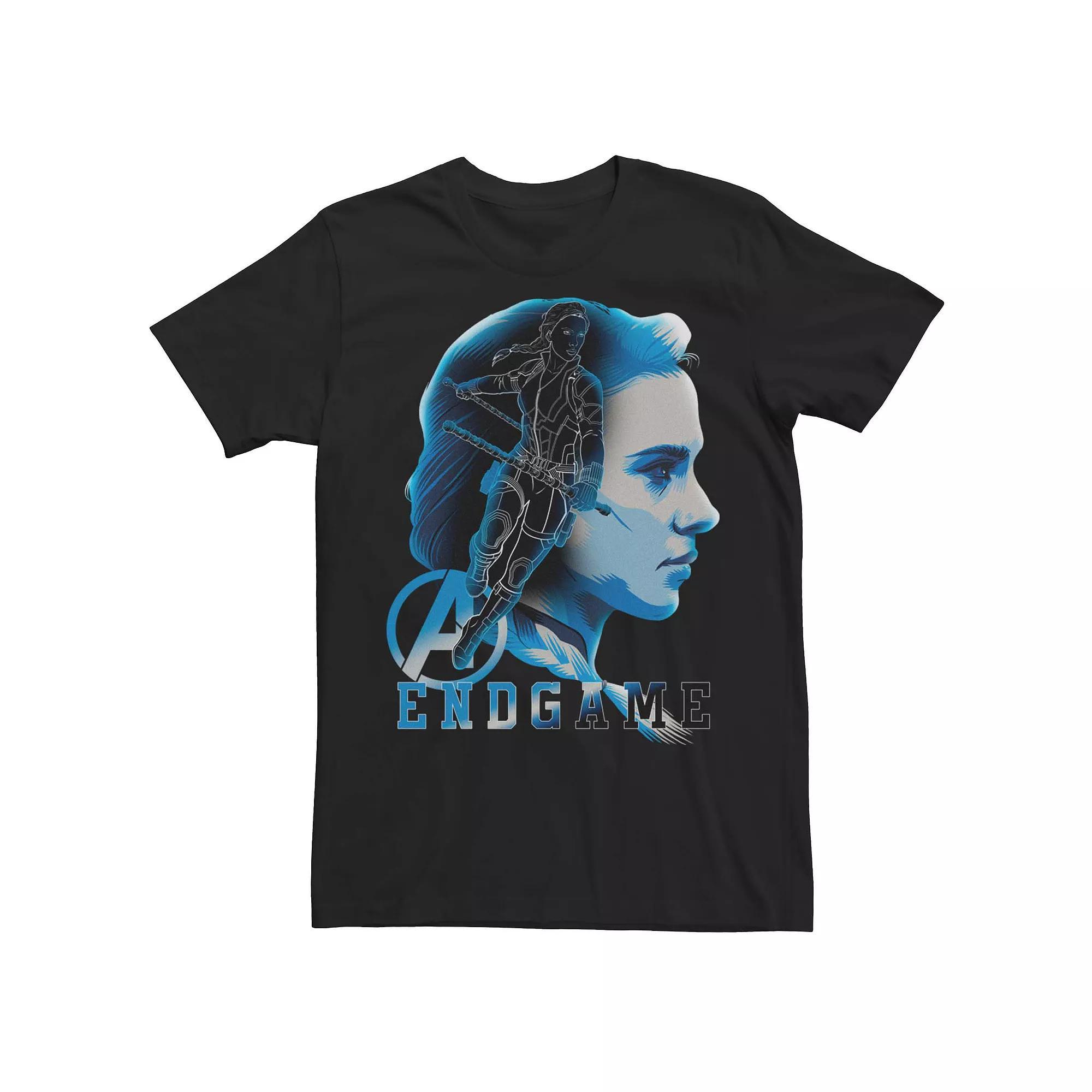 Men's Marvel Avengers Endgame Black Widow Silhouette Tee, Size: Large Product Image