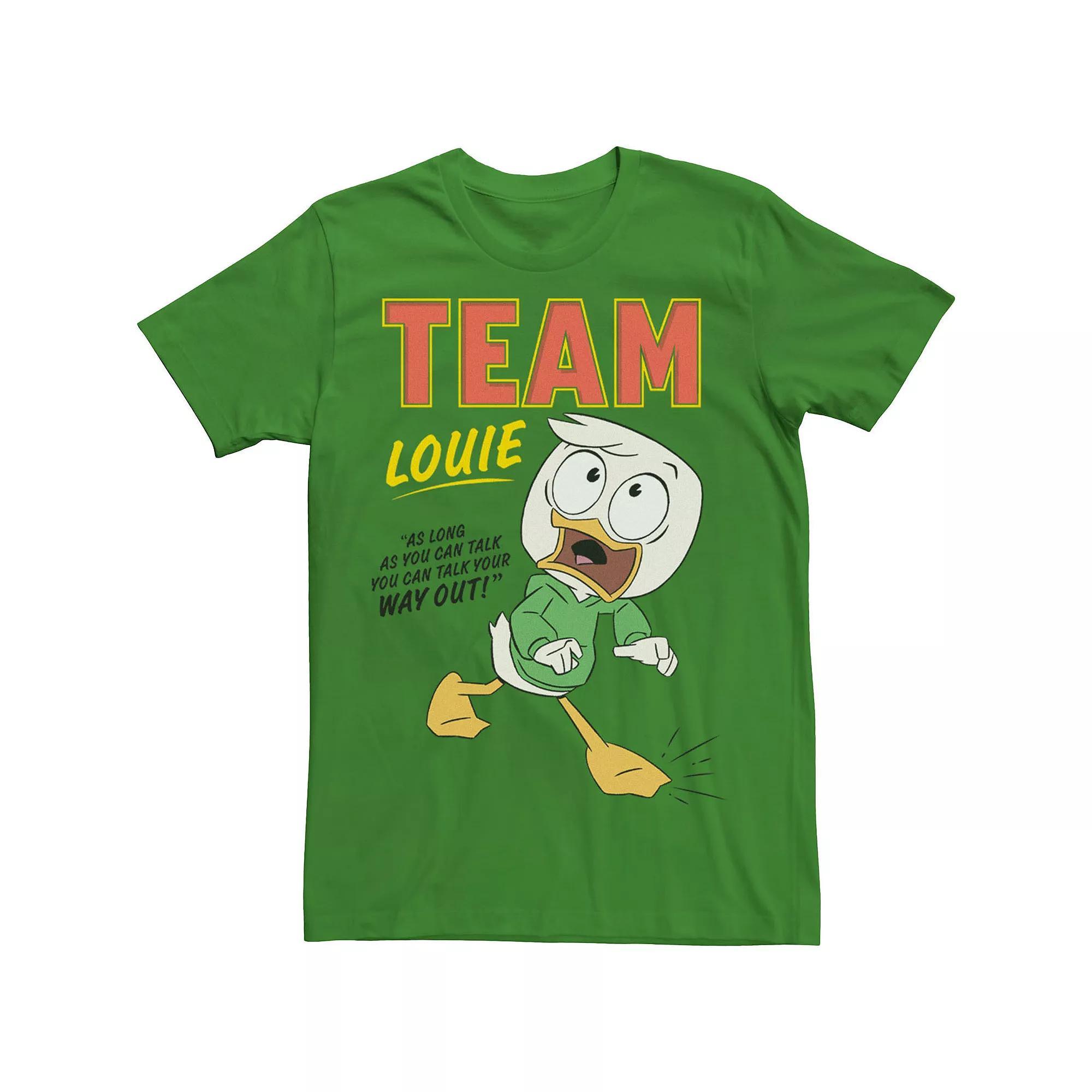 Disney's DuckTales Men's Team Louie You Can Talk Your Way Out Tee, Size: Small, Kelly Product Image