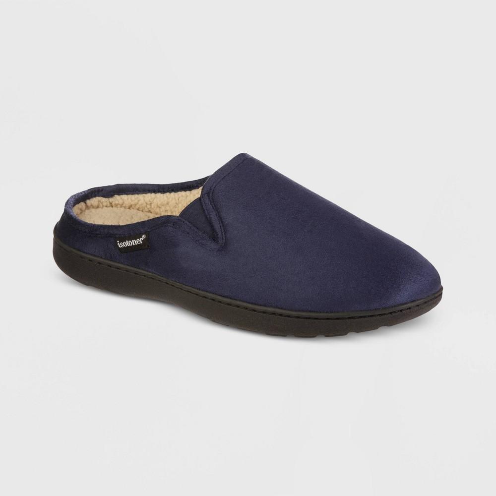 Isotoner Men's Recycled Vincent Hoodback Slippers - Navy Blue L Product Image