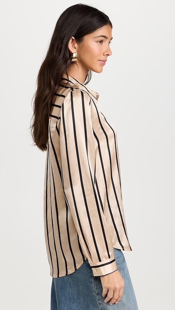 L'AGENCE Tyler Long Sleeve Blouse | Shopbop Product Image