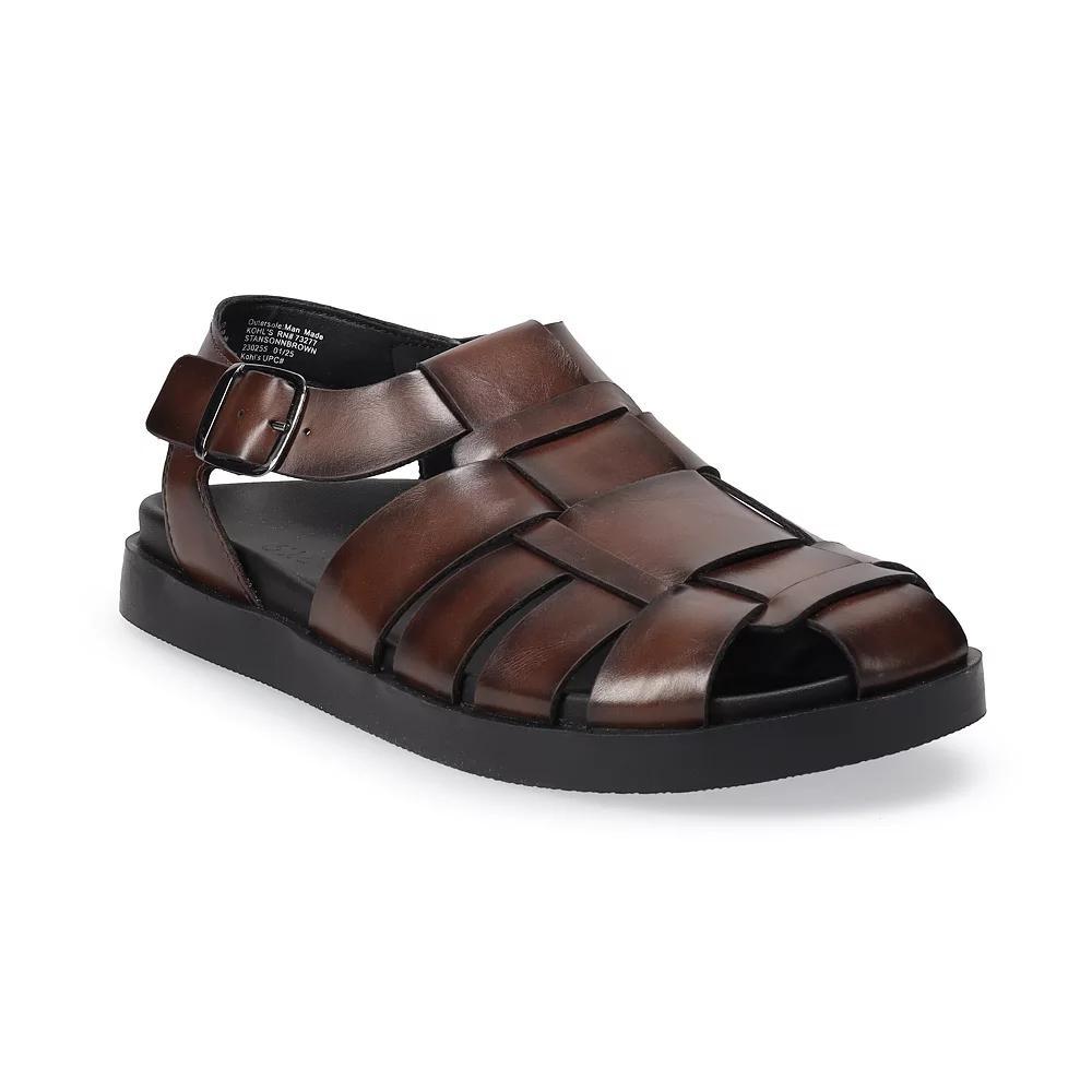 Apt. 9® Stanson Fisherman Men's Dress Sandals, Size: 12, Brown Product Image