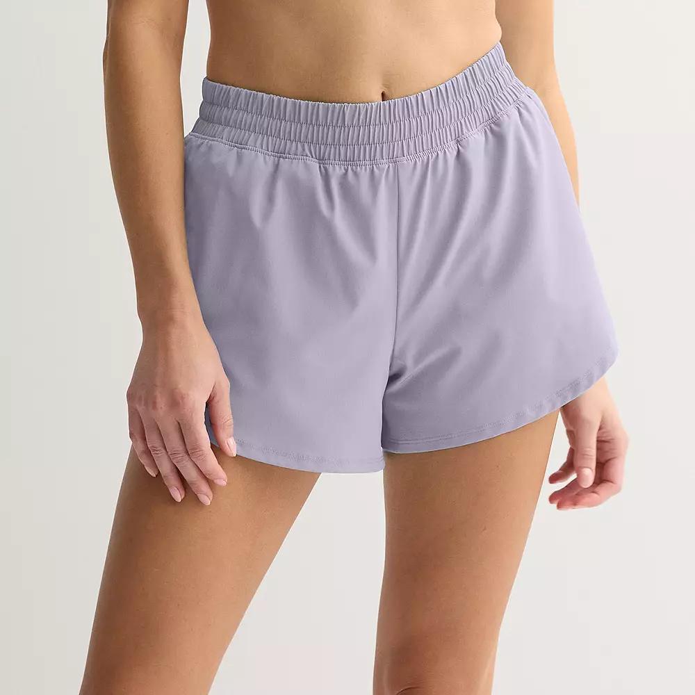 Women's Tek Gear Woven Run Shorts, Size: Medium, Bella Purple Product Image