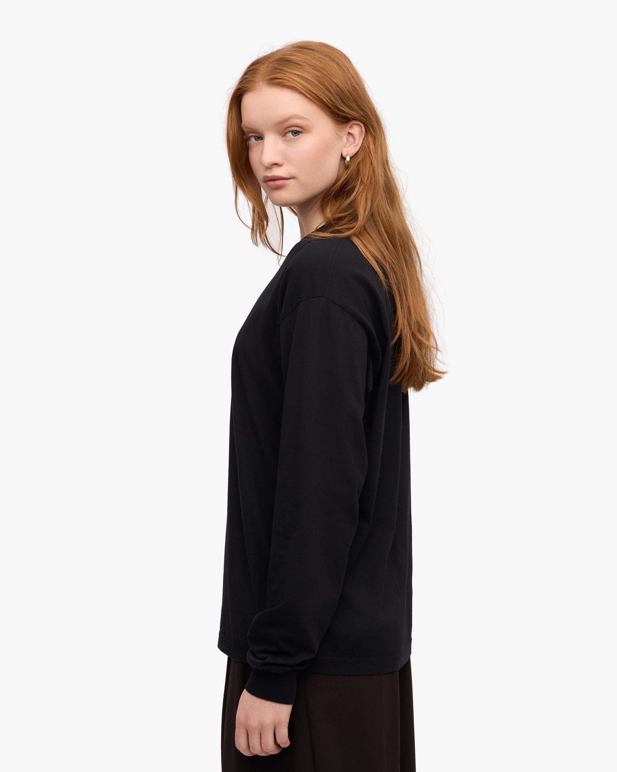 Oversized Organic LS T-Shirt - Oxblood Red Product Image