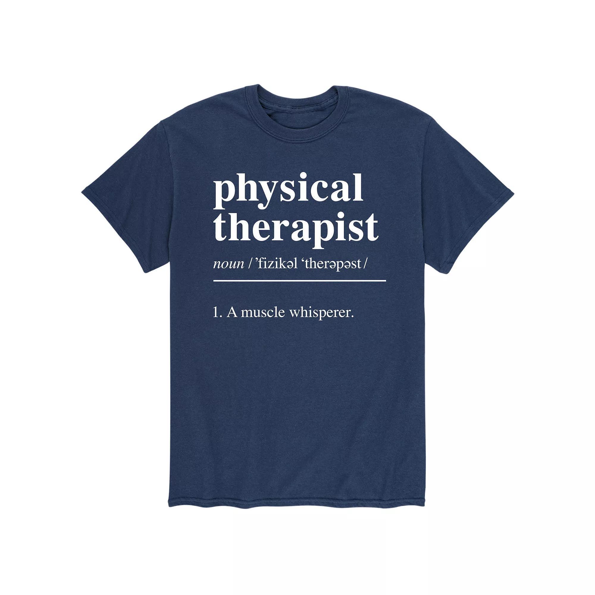 Men's Physical Therapist Definition Tee, Size: Large, Blue Product Image