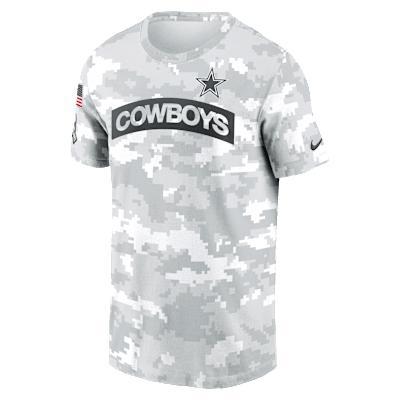 Men's Nike Arctic Camo Dallas Cowboys 2024 Salute To Service Performance T-Shirt, Size: Large, Team Product Image