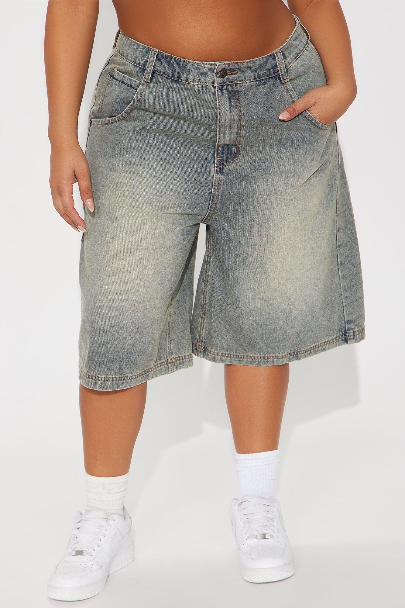 Basic 90's Denim Jorts - Vintage Wash Product Image