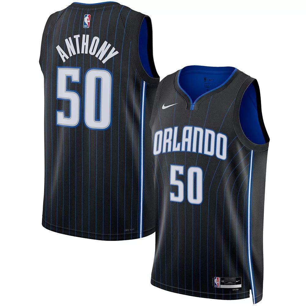Unisex Nike Cole Anthony Black Orlando Magic Swingman Jersey - Icon Edition, Men's, Size: XL, Mag Black Product Image