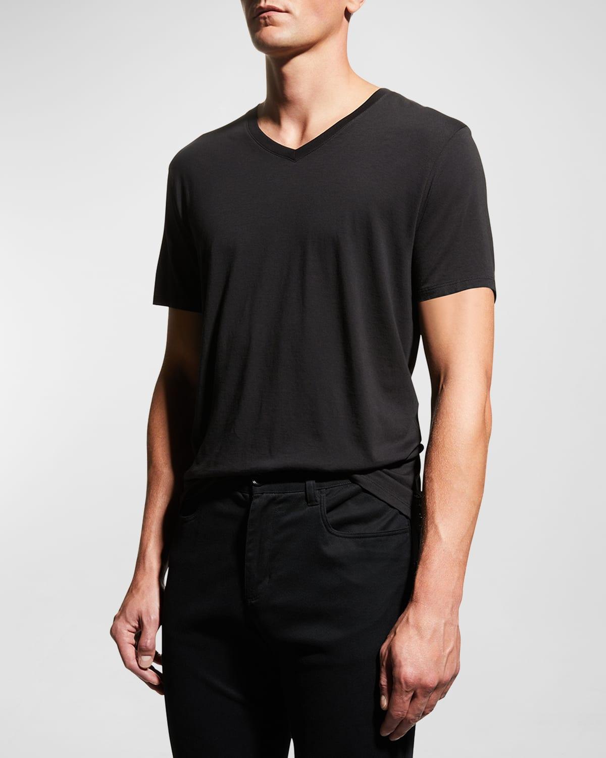 Mens Short-Sleeve V-Neck T-Shirt Product Image