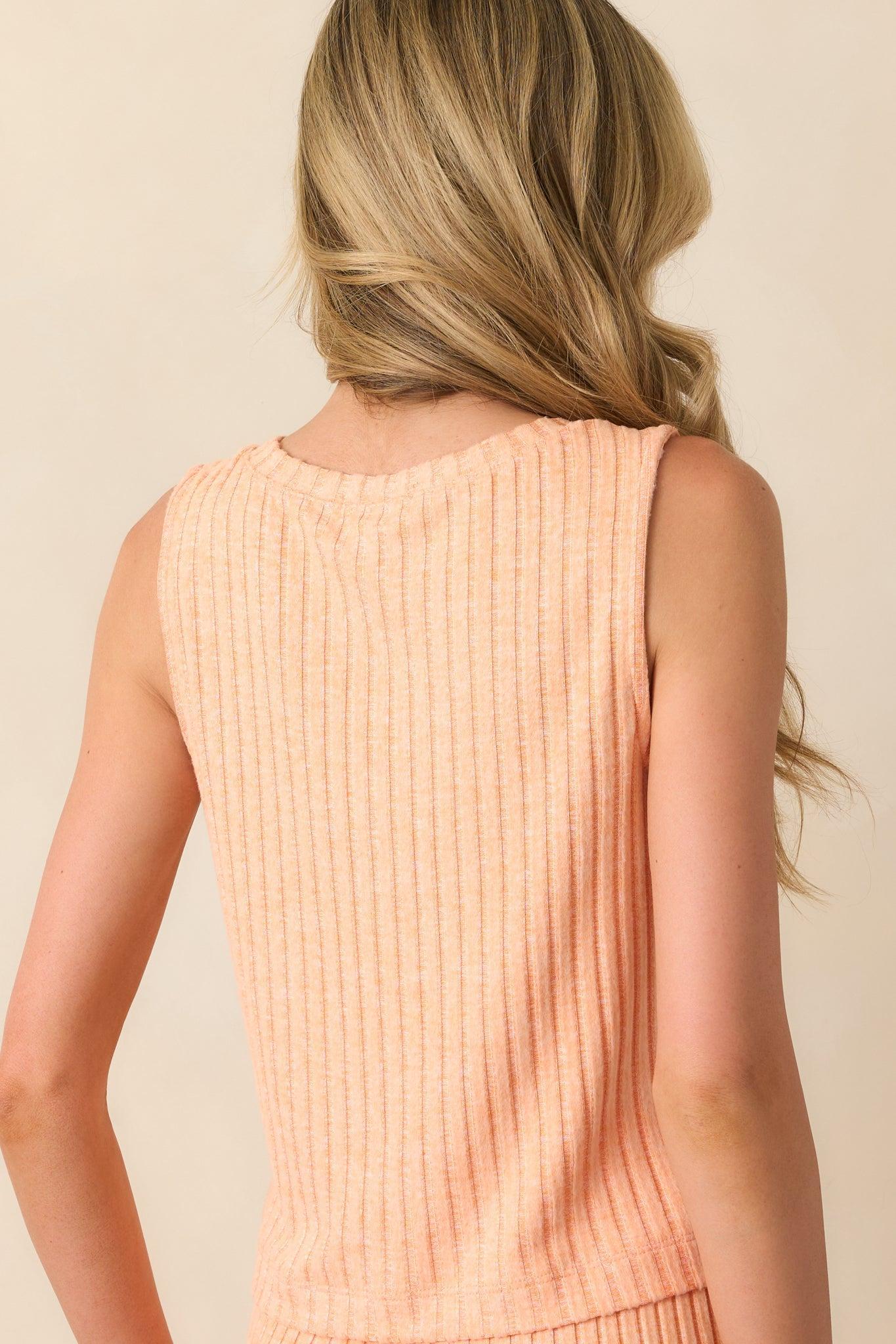 Z Supply Orange Sloane V-Neck Silky Rib Tank Product Image