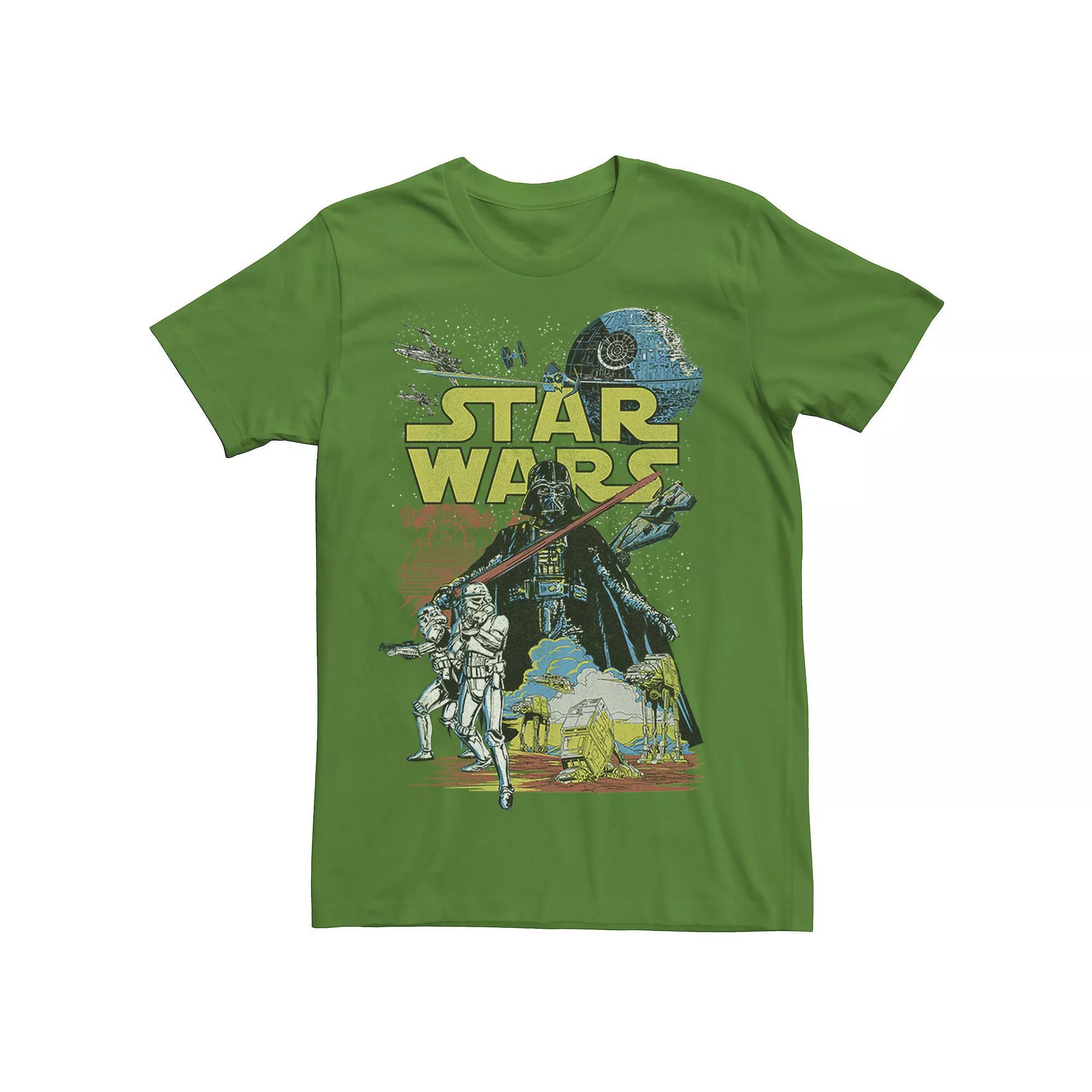 Men's Star Wars Rebel Classic Poster Graphic Tee, Size: Large, Navy Grey Product Image