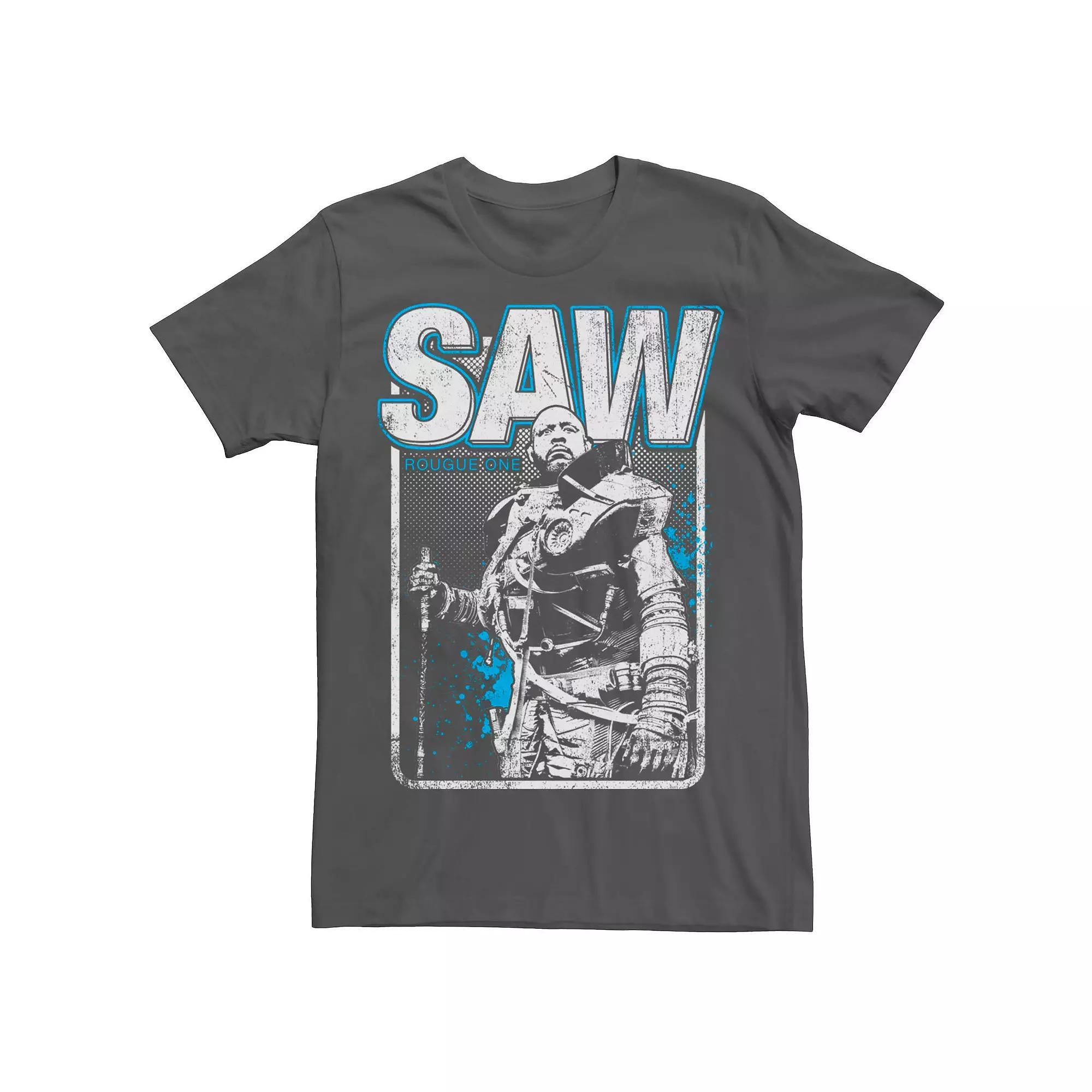Men's Star Wars Rogue One Saw Pop Art Poster Tee, Size: XL, Grey Product Image