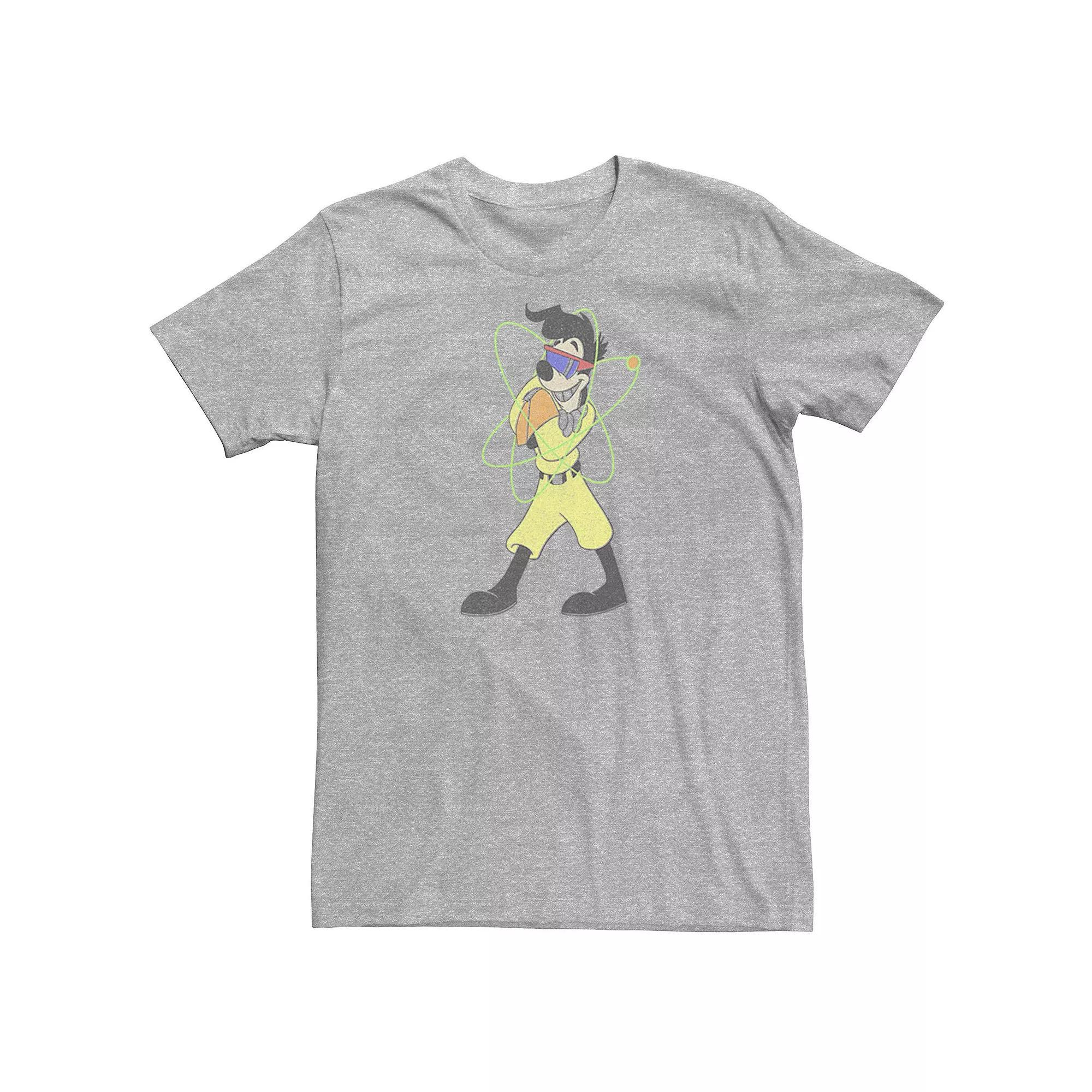 Disney's A Goofy Movie Men's Powerline Portrait Tee, Size: XS, Athletic Grey Product Image