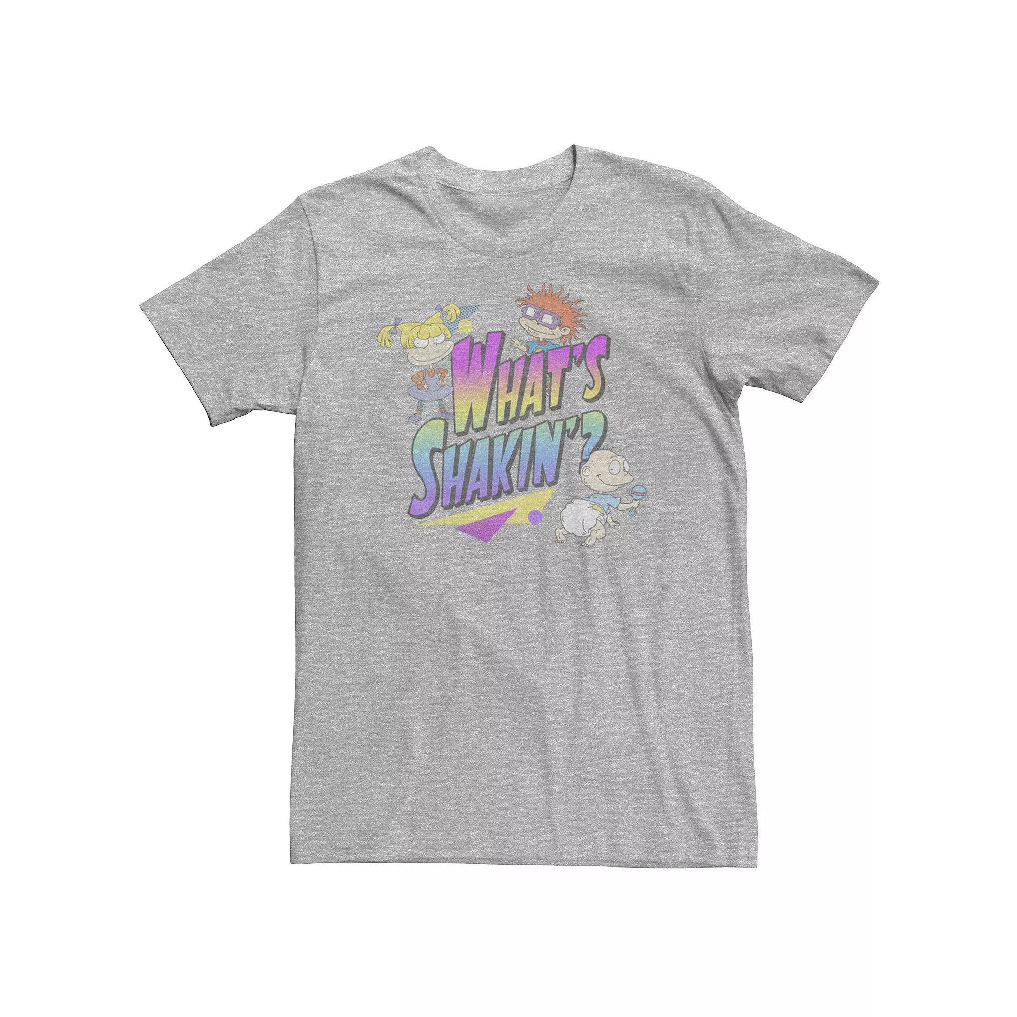 Big & Tall Father's Day "My Dad Is Super" Distressed Logo Tee, Men's, Size: Large Tall, Athletic Grey Product Image