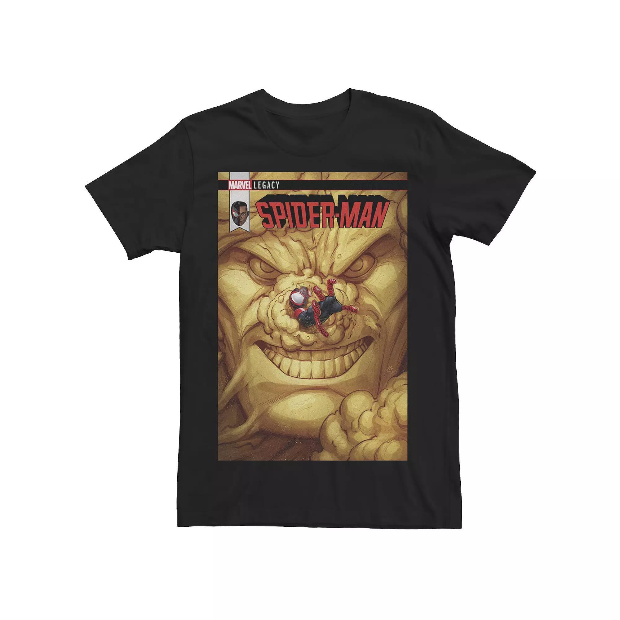 Men's Marvel Spider-Man Quicksand Comic Cover Tee, Size: XL, Black Product Image