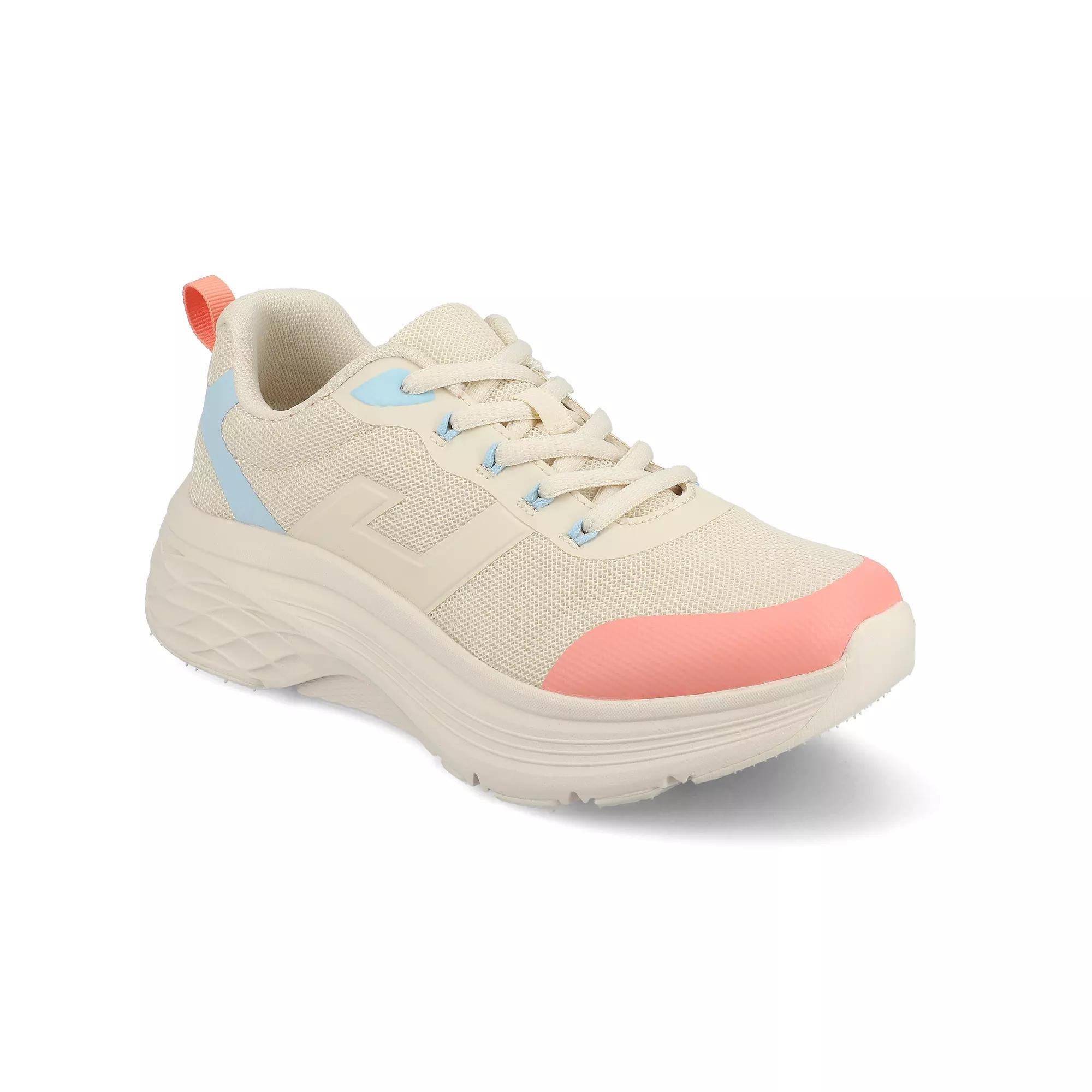 Journee Marshel Women's Casual Lace-Up Sneakers, Size: 11, Beige Product Image