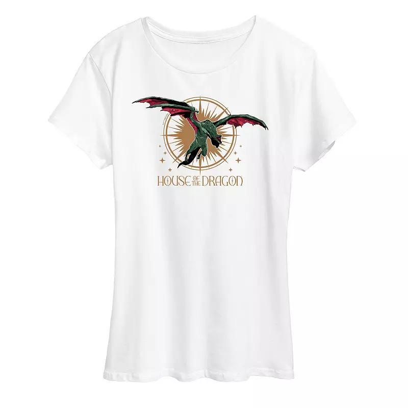 Women's House of the Dragon Vhagar Flight Graphic Tee, Size: XL, Blue Product Image