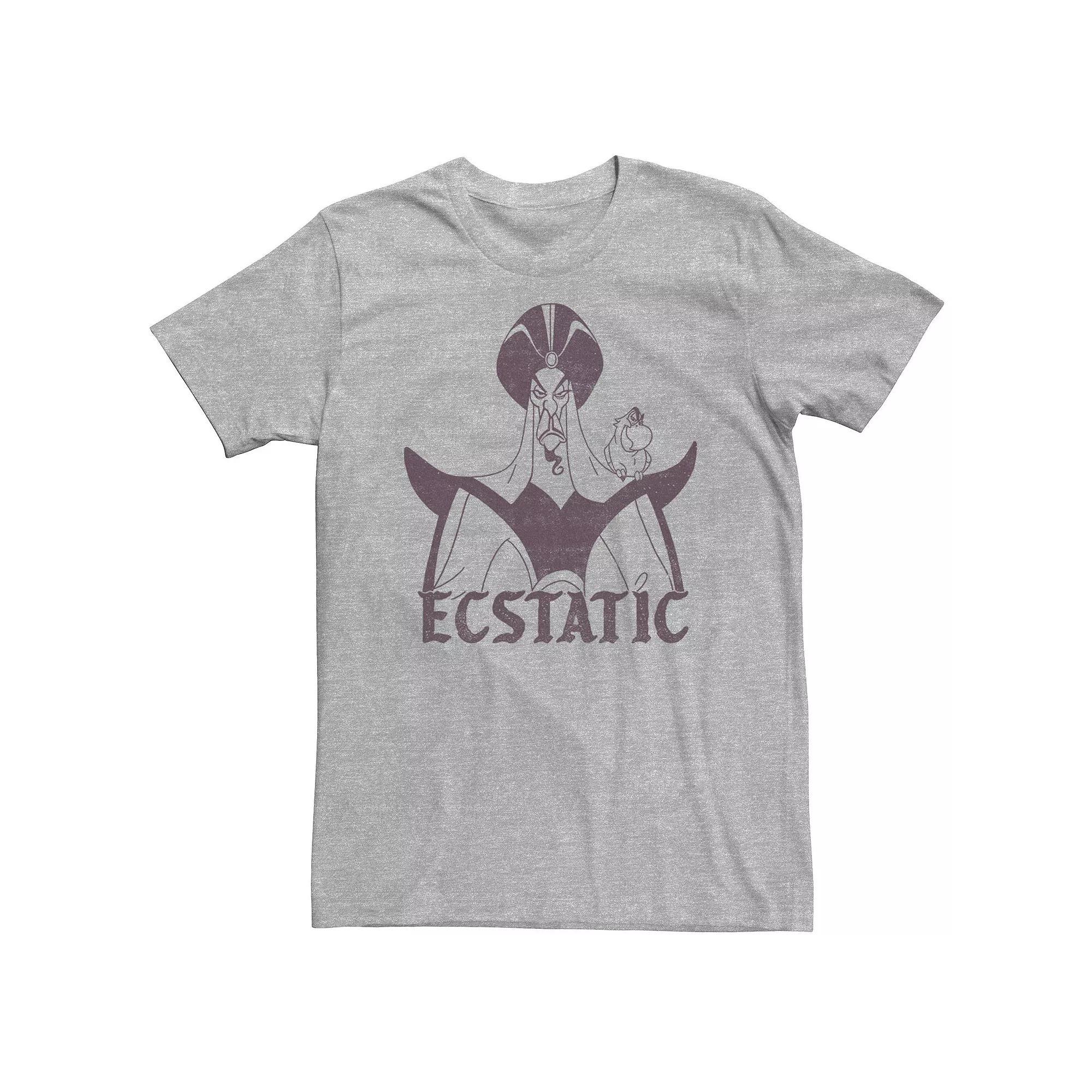 Disney's Aladdin Jafar & Iago Big & Tall Ecstatic Look Tee, Men's, Size: XXL Tall, Athletic Grey Product Image