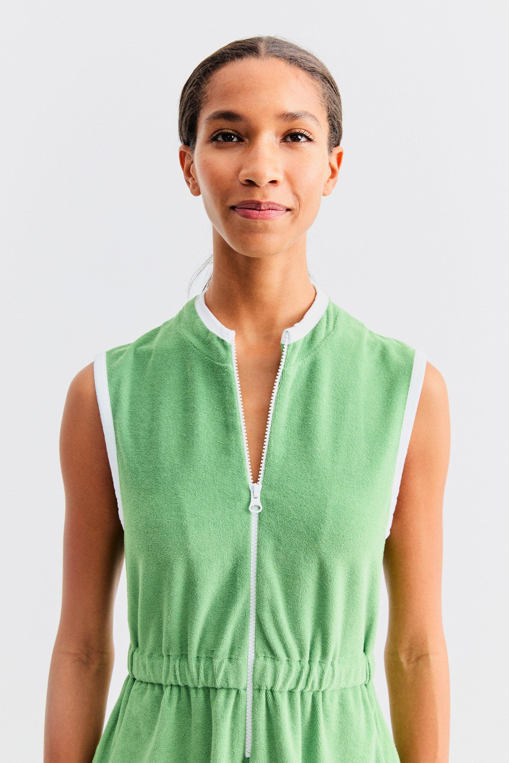 The Terry Dress - Avocado Product Image