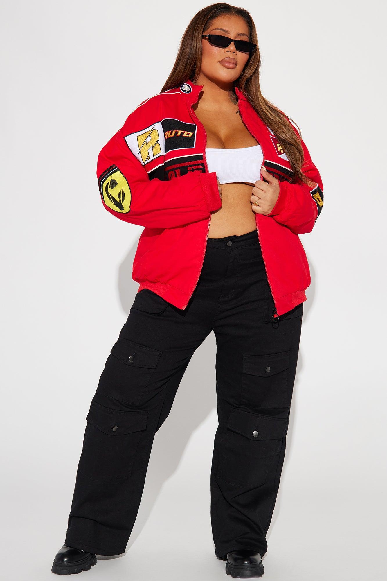 Racing Cali Bomber Jacket - Red Product Image