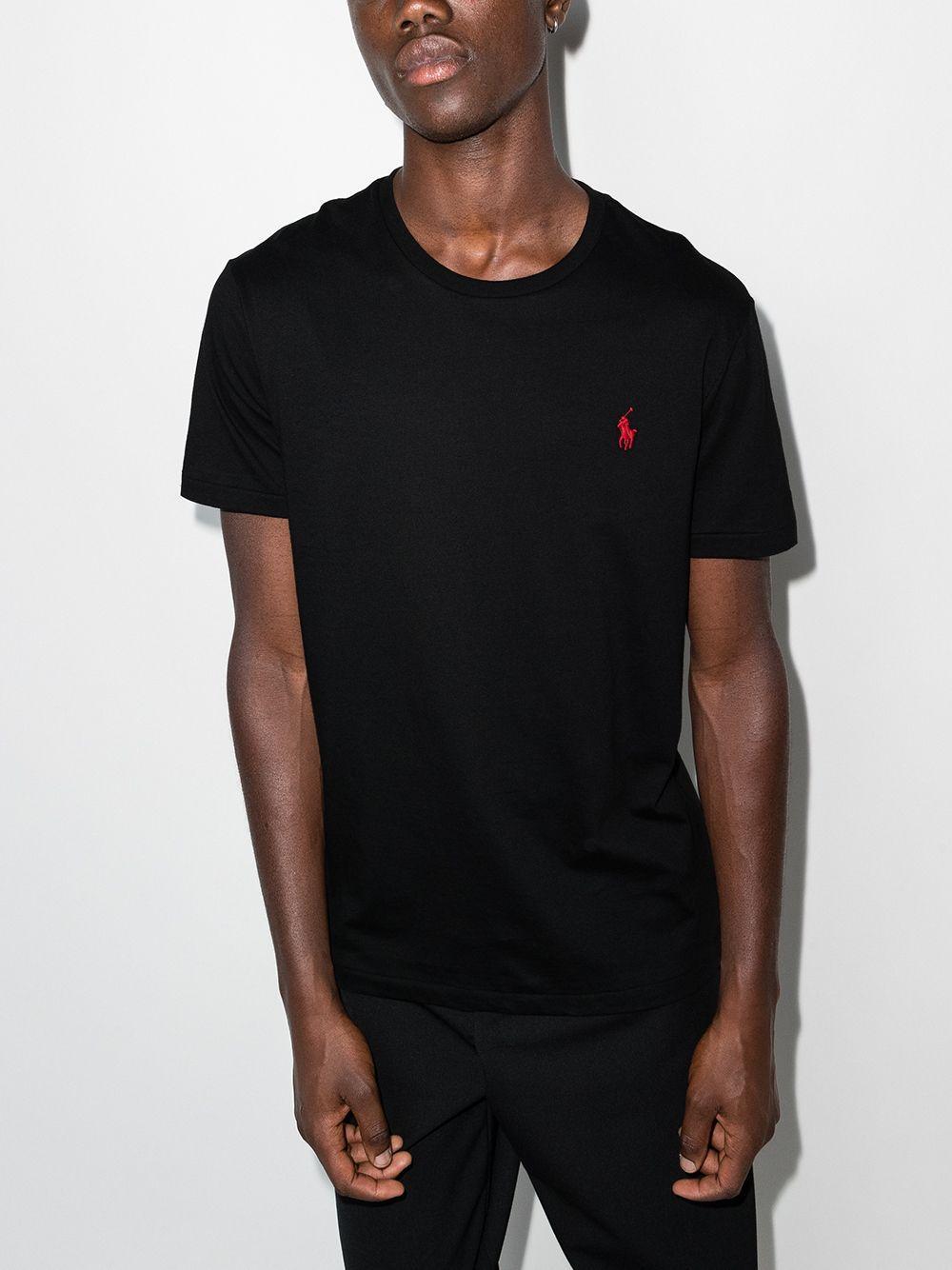 logo-embroidered cotton T-shirt Product Image