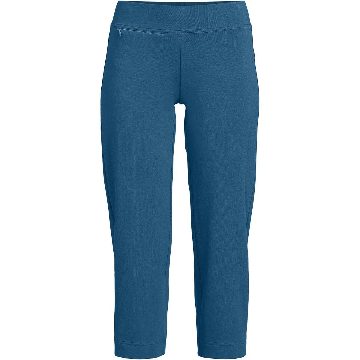 Women's Lands' End Starfish Straight-Leg Pull-On Crop Pants, Size: Small Tall, Black Product Image