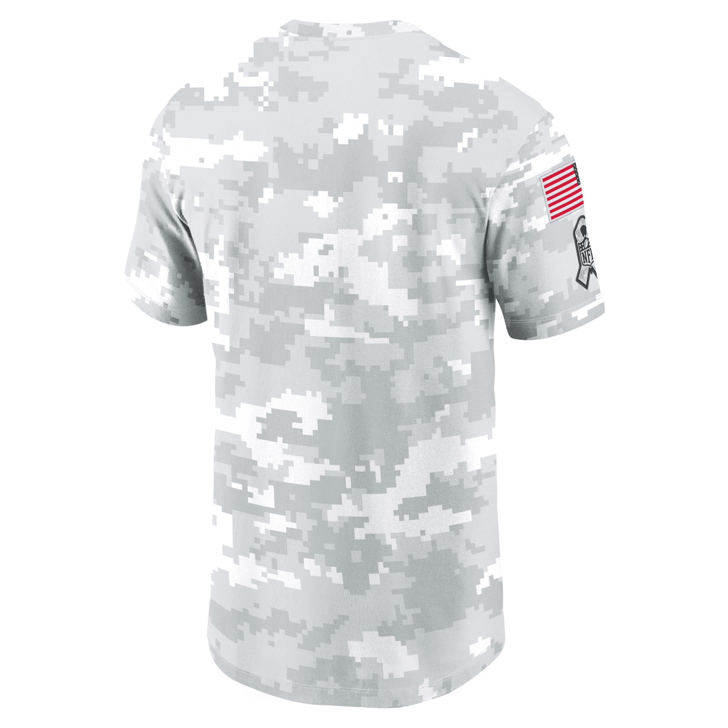 Men's Nike Arctic Camo Dallas Cowboys 2024 Salute To Service Performance T-Shirt, Size: Large, Team Product Image